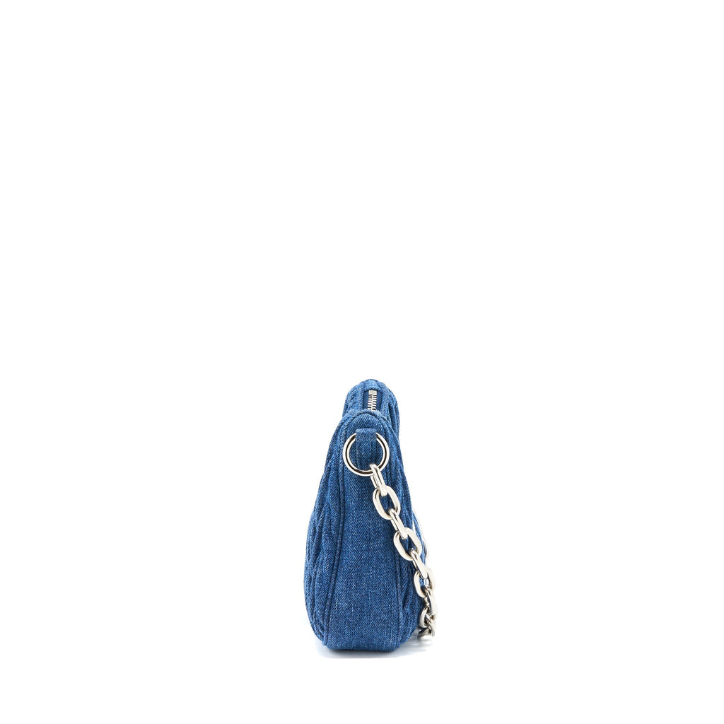 MIUMIU MATELASSE DENIM SHOULDER BAG SHW