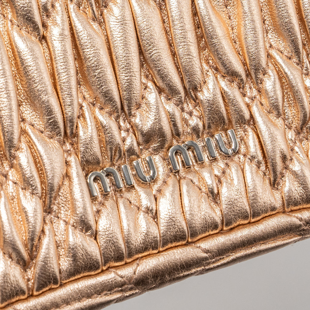 MIU MIU CRYSTAL SHOULDER BAG NAPPA CIPRIA LAME SHW