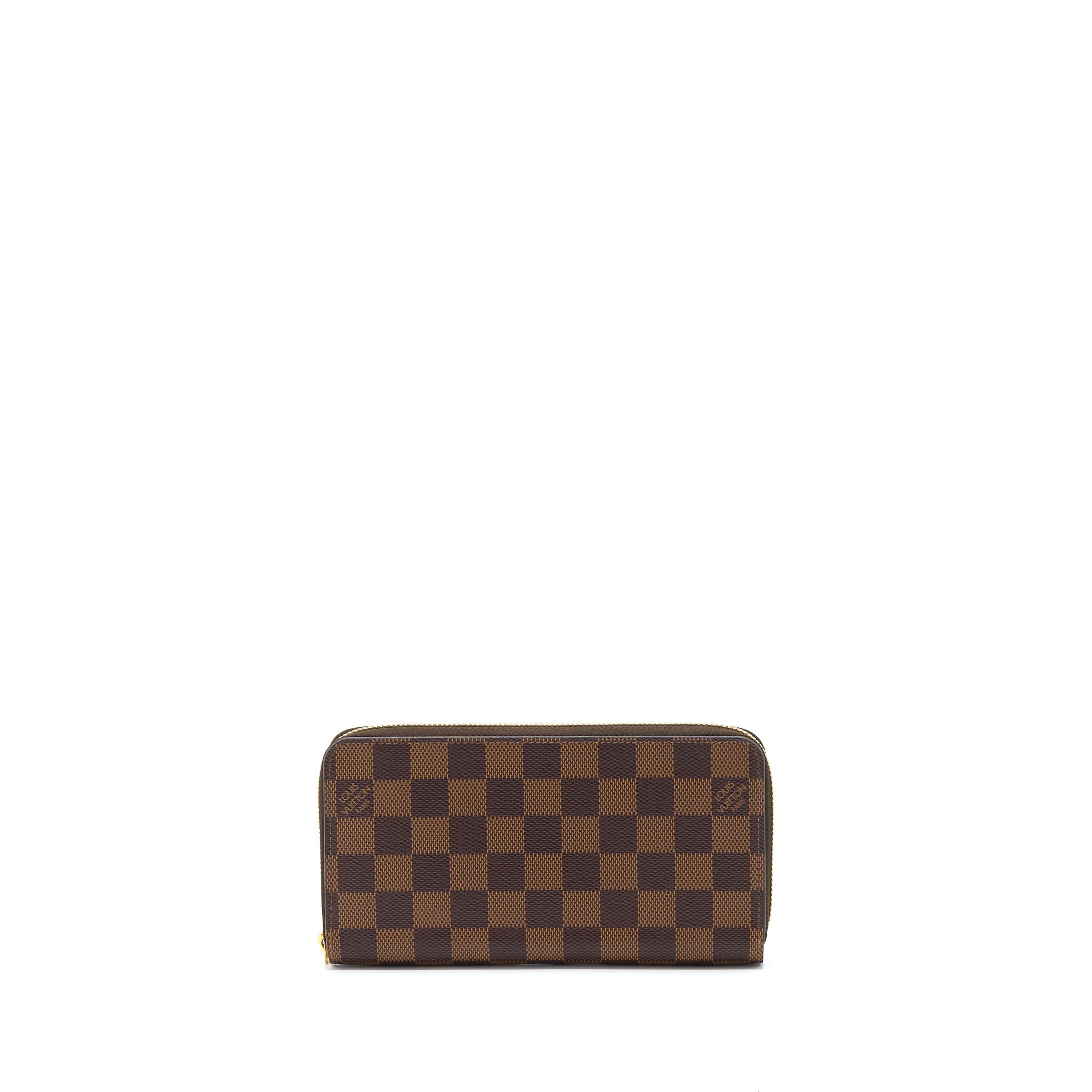 LOUIS VUITTON ZIPPY WALLET DAMIER EBENE CANVAS/ ROSE BALLERINE GHW