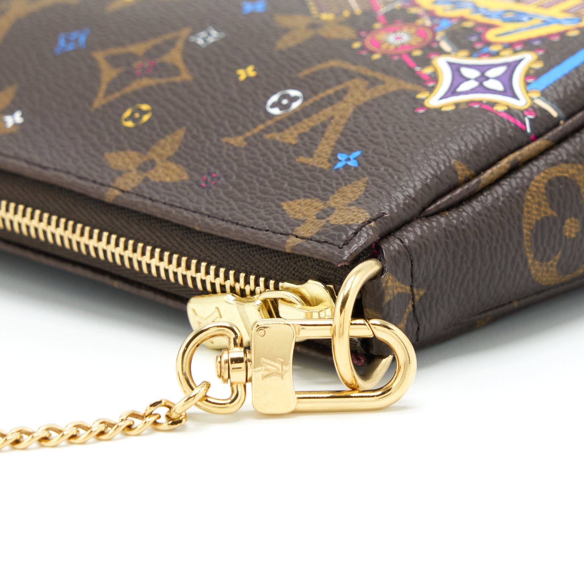 LOUIS VUITTON MINI POCHETTE LIMITED EDITION MONOGRAM CANVAS GHW