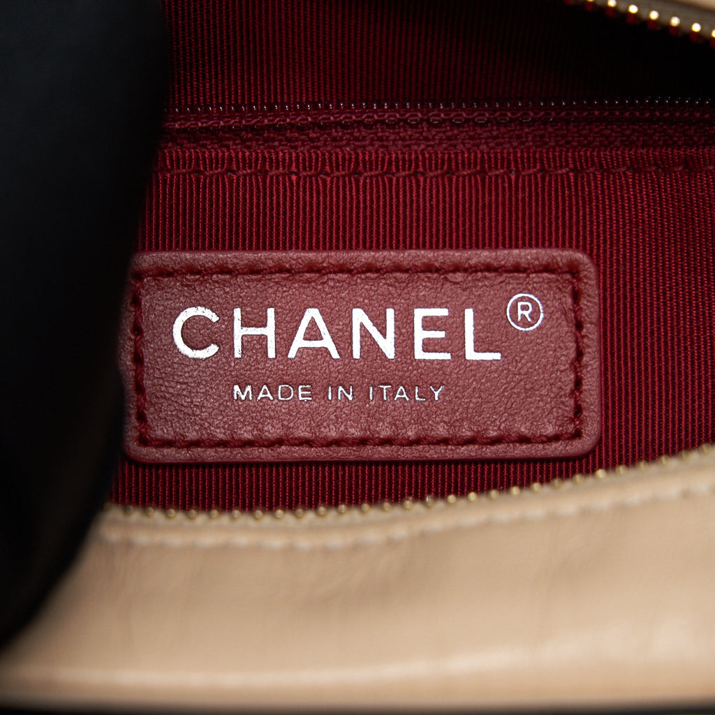 CHANEL GABRIELLE SMALL HOBO BAG BEIGE/BLACK