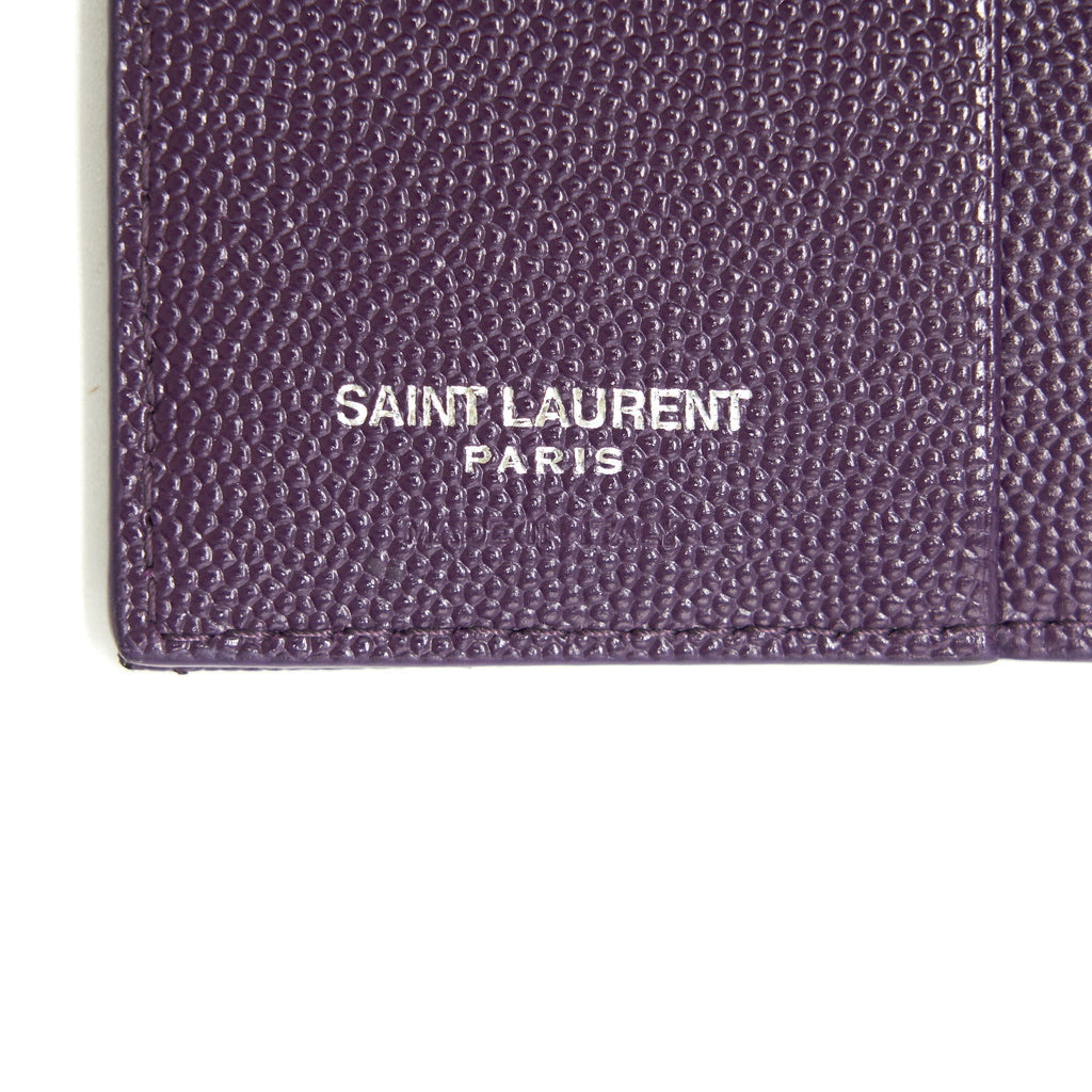 SAINT LAURENT QUILTED MONOGRAM WALLET