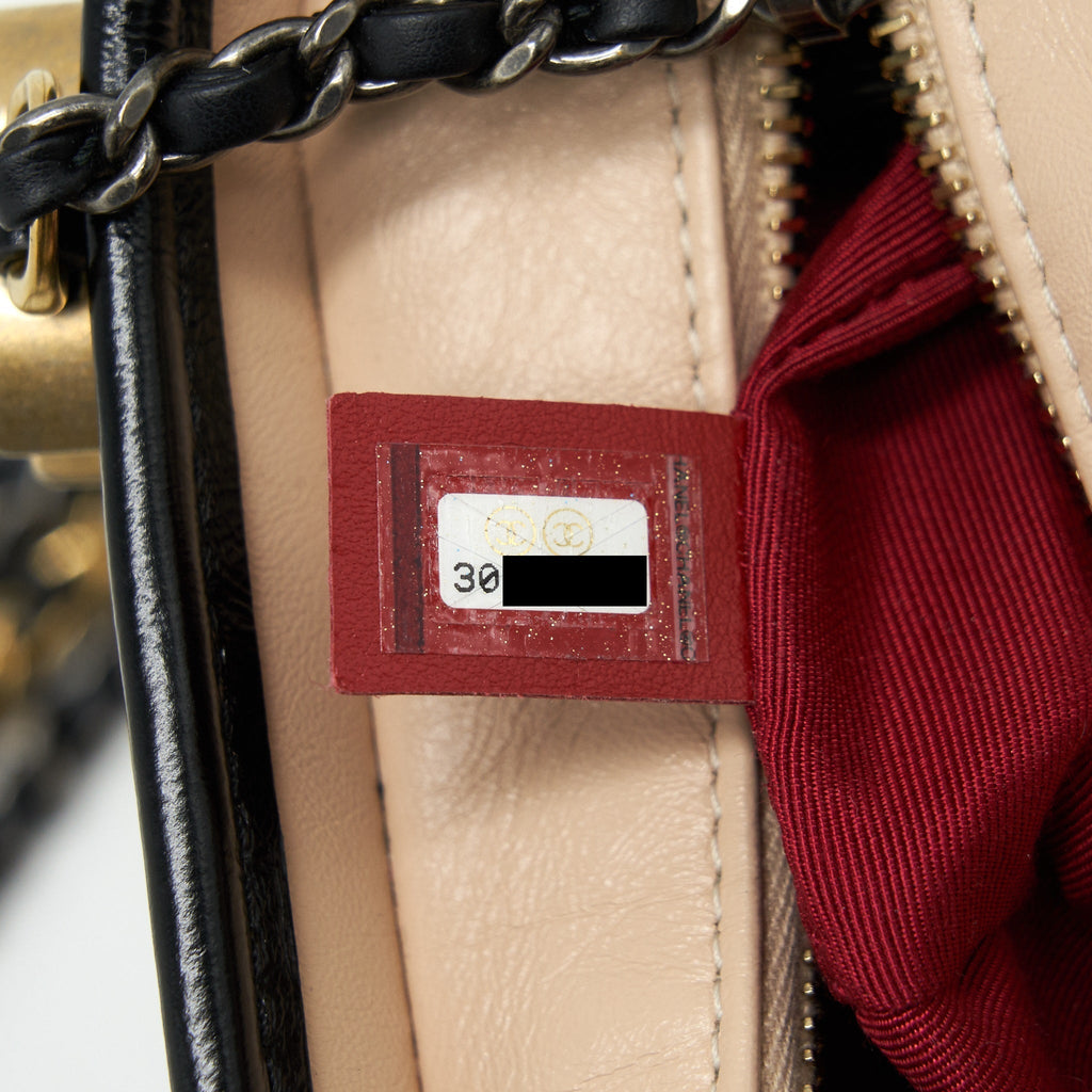 CHANEL GABRIELLE SMALL HOBO BAG BEIGE/BLACK