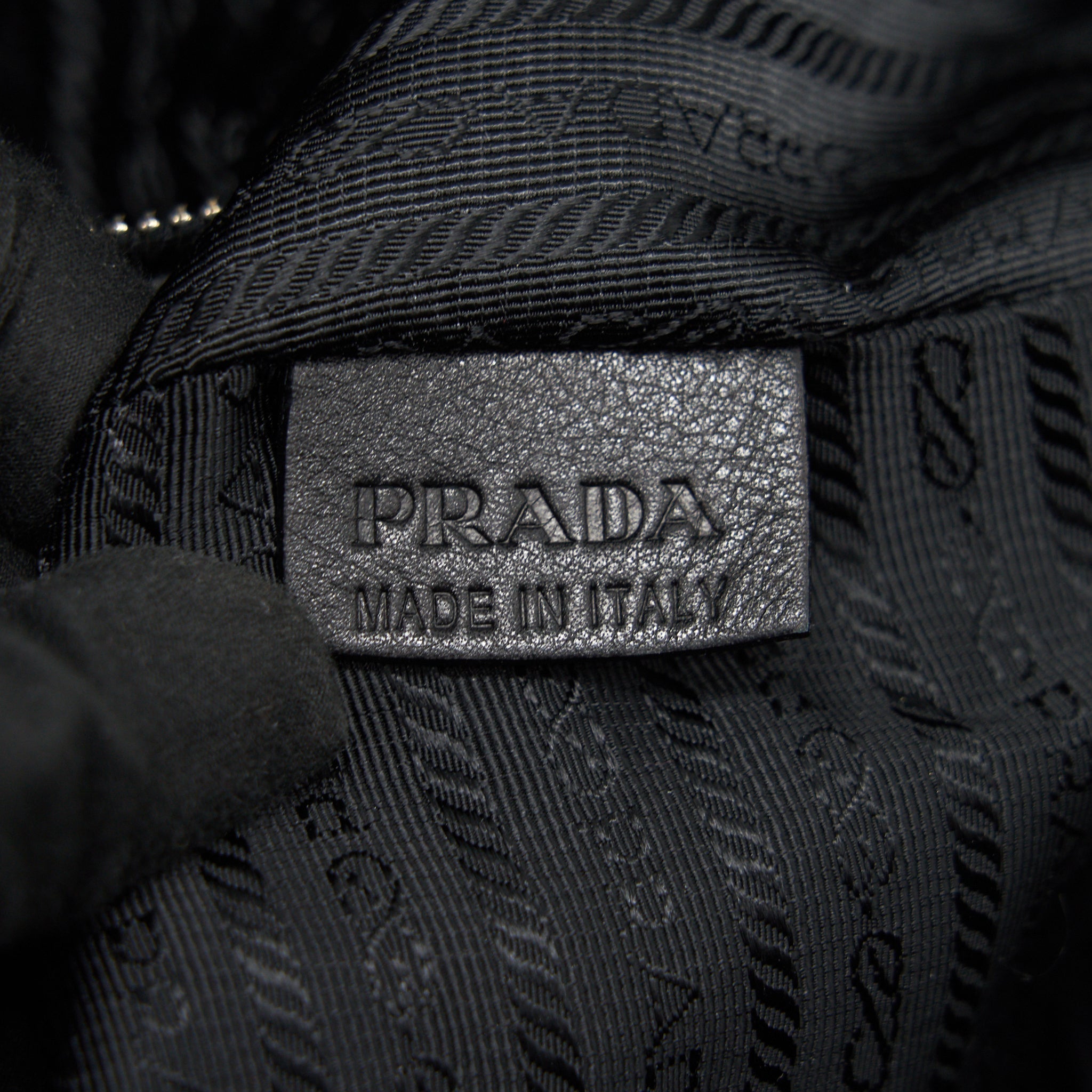 PRADA PRUGNA SOFT CALFSKIN LEATHER SHOPPING TOTE BAG BLACK