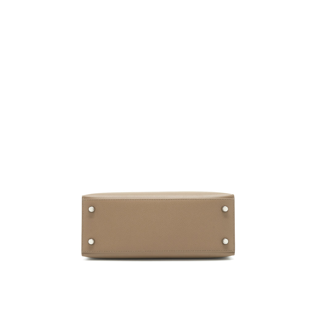 HERMES KELLY 25 SELLIER VEAU EPSOM ETOUPE/ALEZAN/BISCUIT SHW