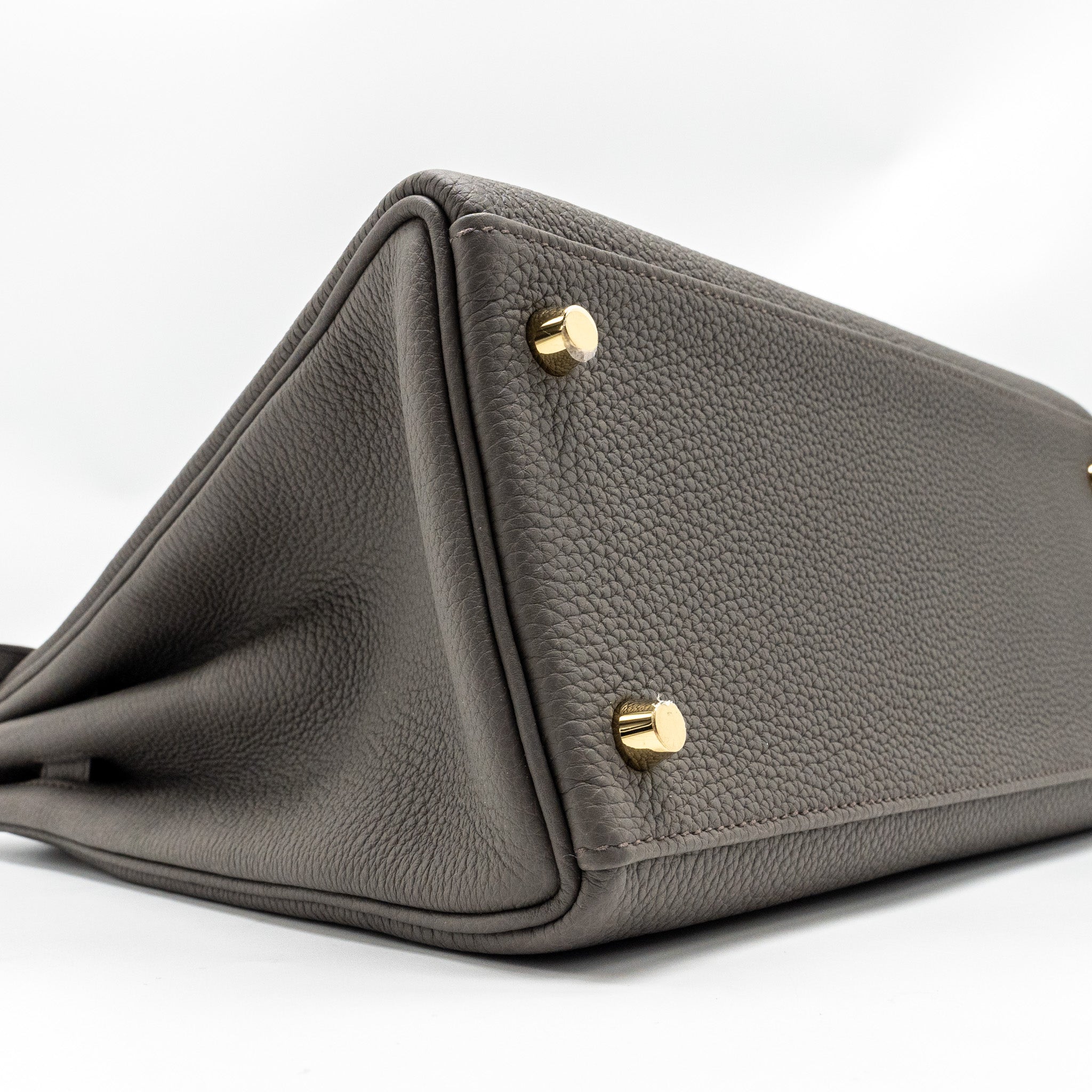 HERMES KELLY 28 TOGO GRIS ETAIN GHW