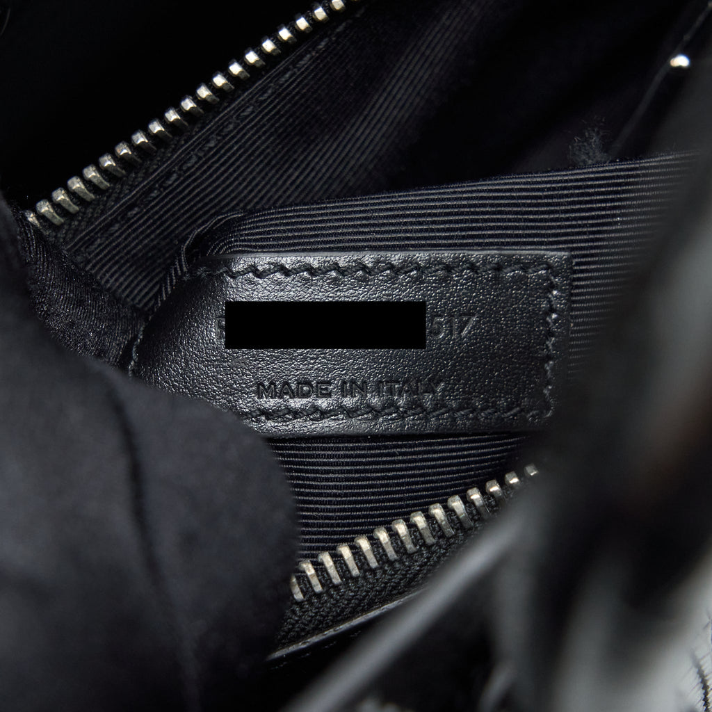 SAINT LAURENT/ YSL SAC DE JOUR CROCODILE EMBOSSED BLACK SHW