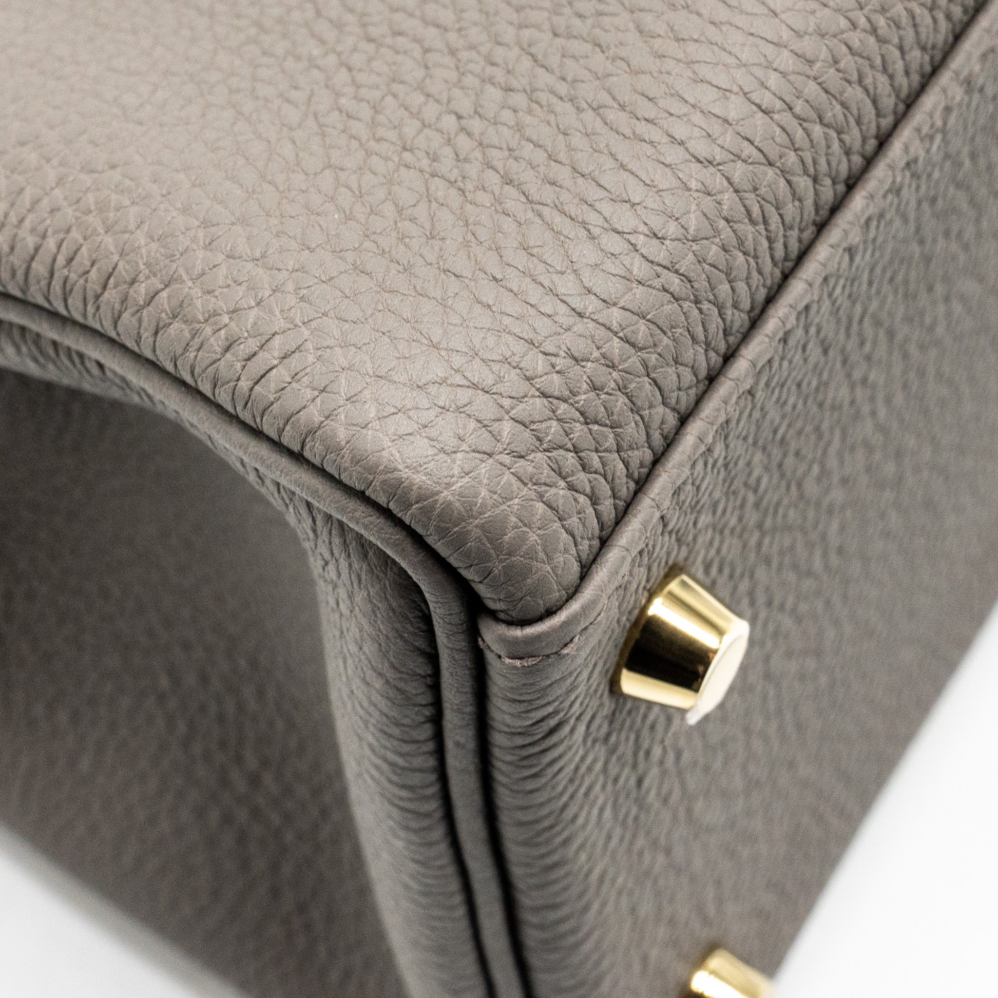 HERMES KELLY 28 TOGO GRIS ETAIN GHW