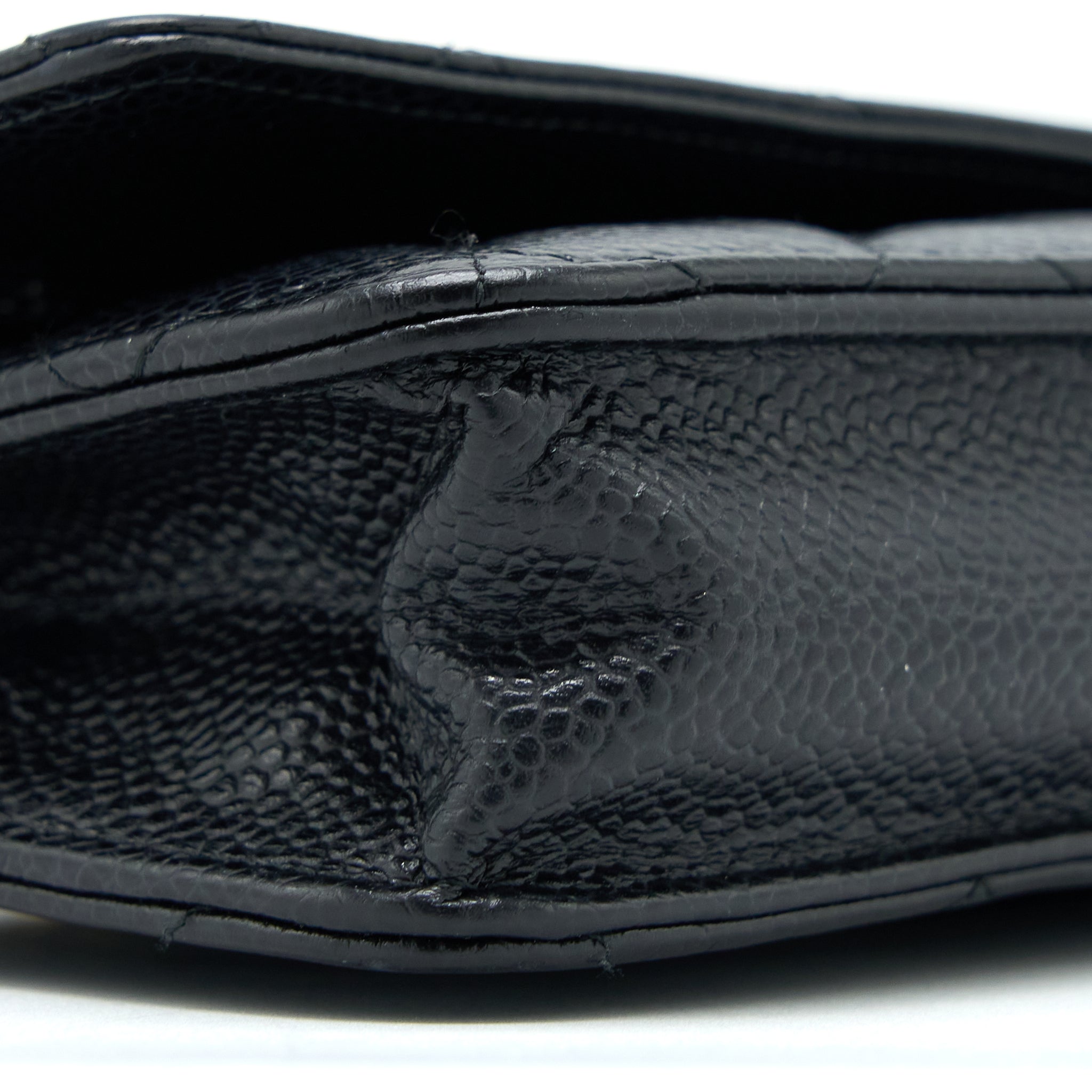 CHANEL CLASSIC WALLET ON CHAIN CAVIAR BLACK GHW