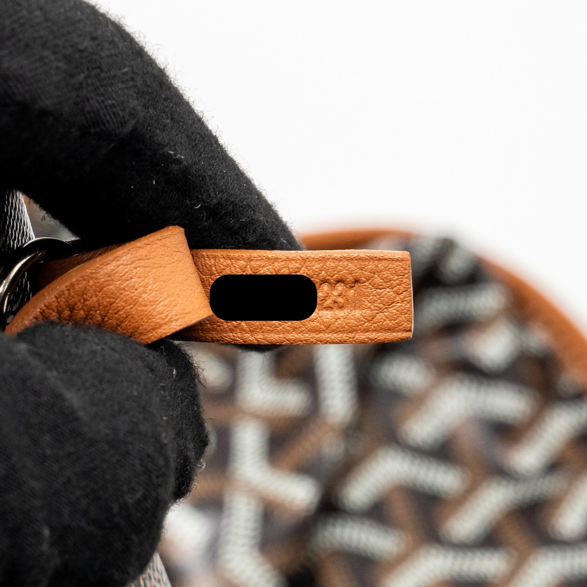 GOYARD ANJOU GM TOTE BAG GOYARDINE CANVAS BROWN/BLACK SHW