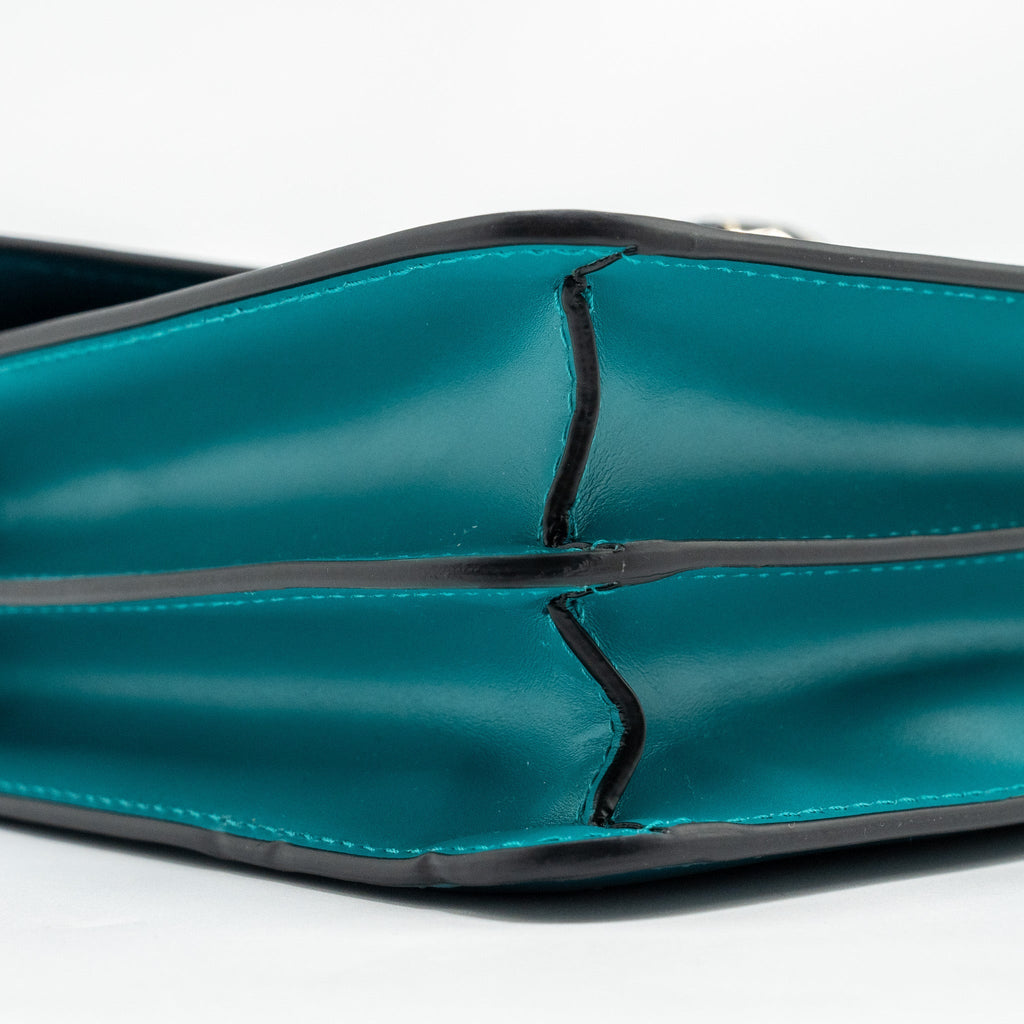 BVLGARI SERPENTI FOREVER BAG CALFSKIN GREEN LGHW