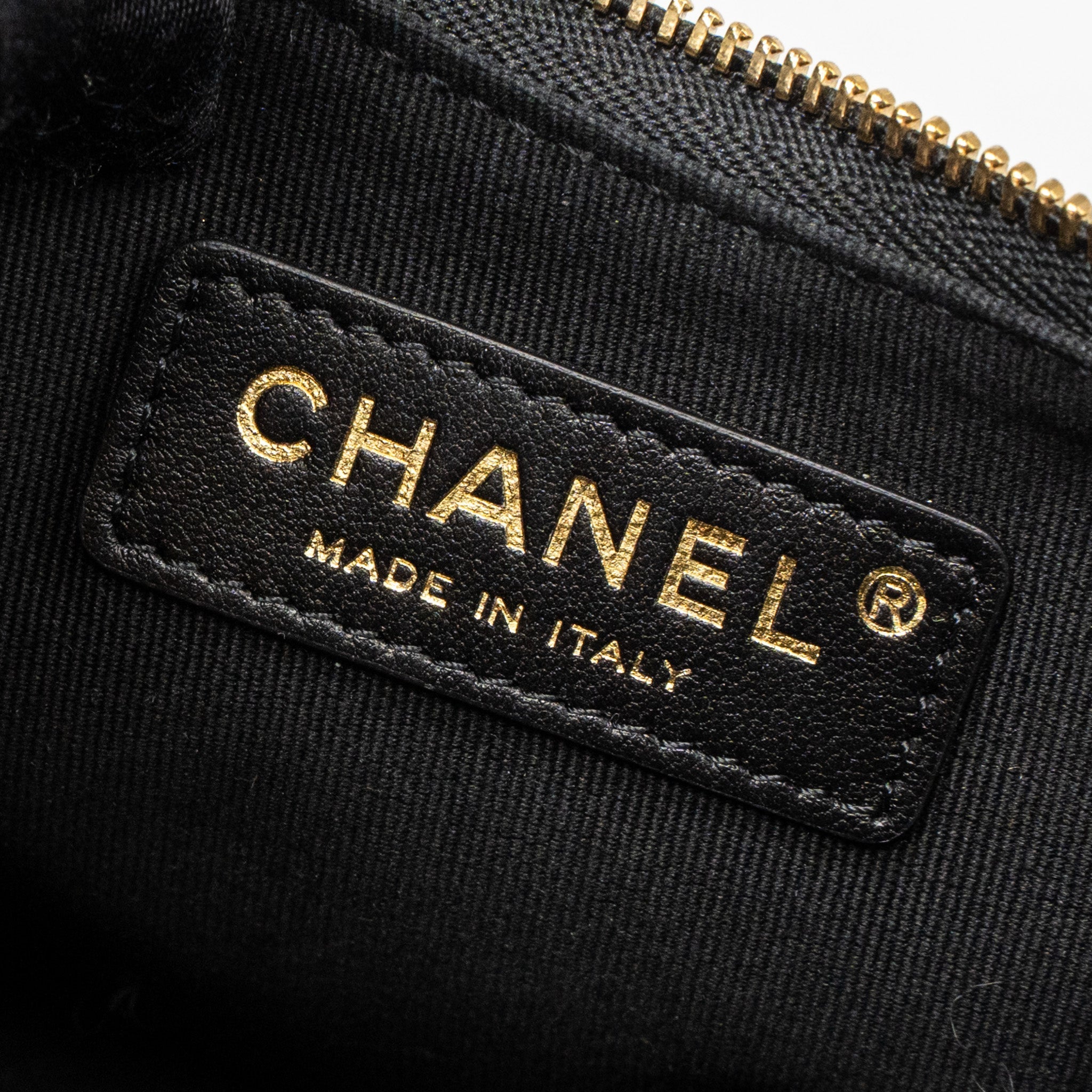 CHANEL SMALL MOON HOBO BAG LAMBSKIN BLACK LGHW (MICROCHIP)
