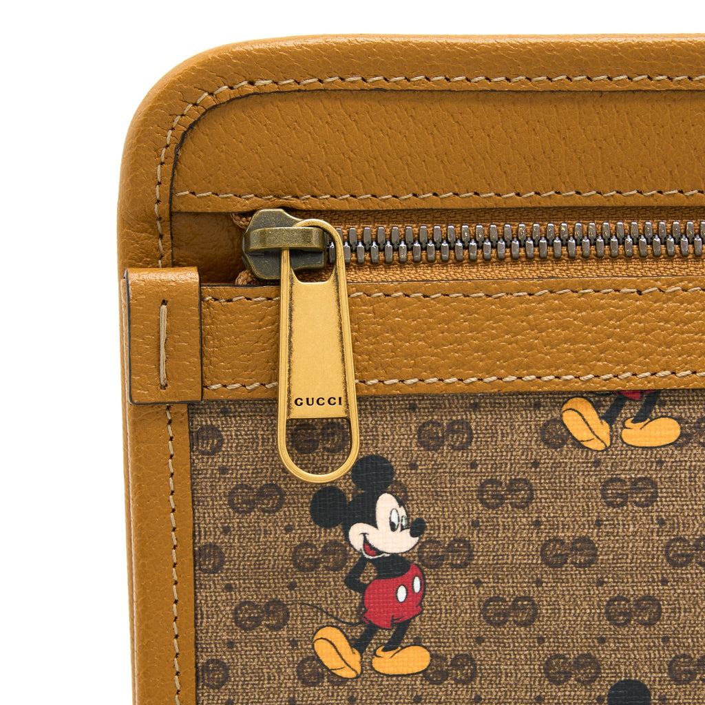 GUCCI DISNEY X GUCCI MINI GG SUPREME ZIP POUCH MULTICOLOUR