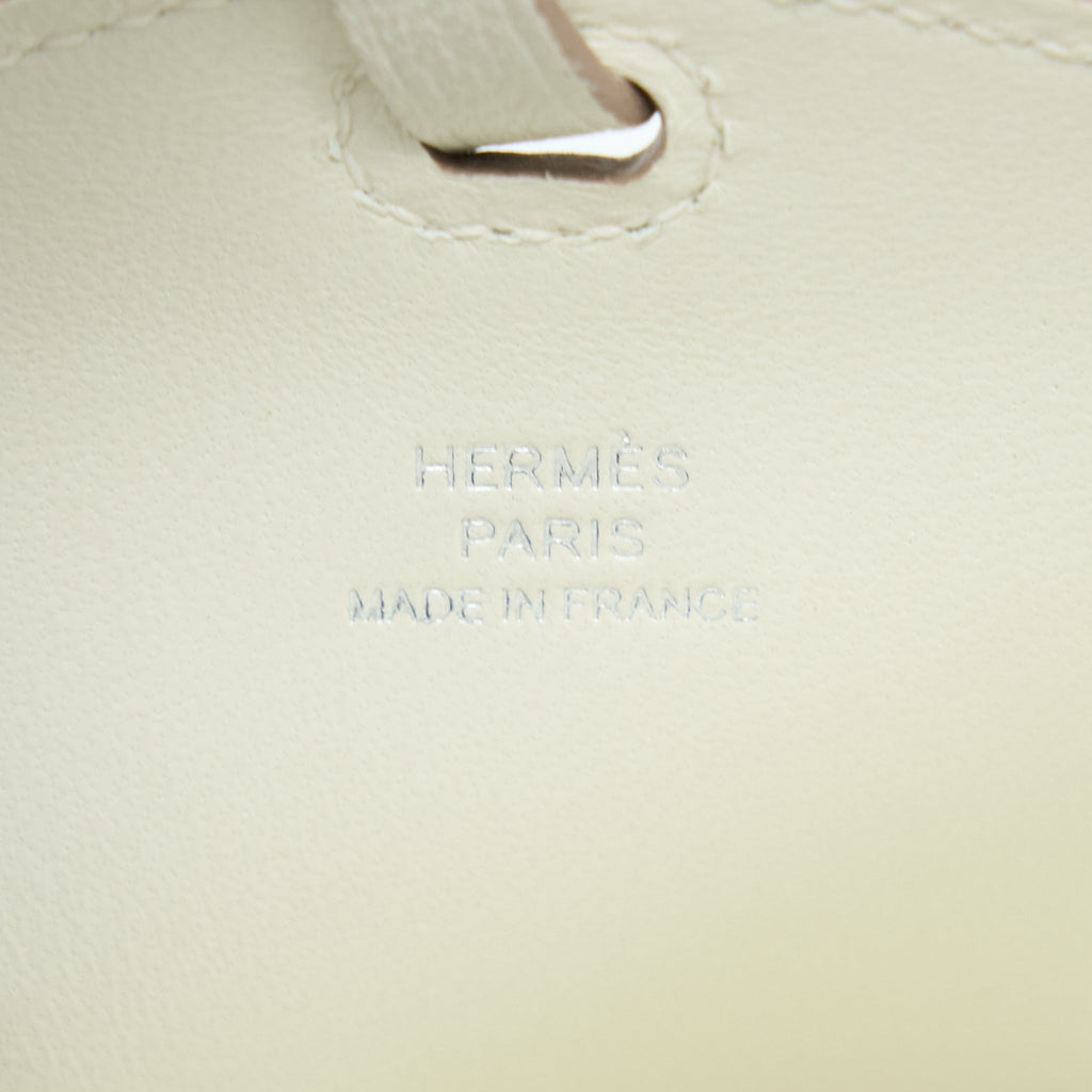 HERMES IN-THE-LOOP TO GO GM PHONE CASE MYSORE GOATSKIN MUSHROOM/VERT FIZZ/CUIVRE