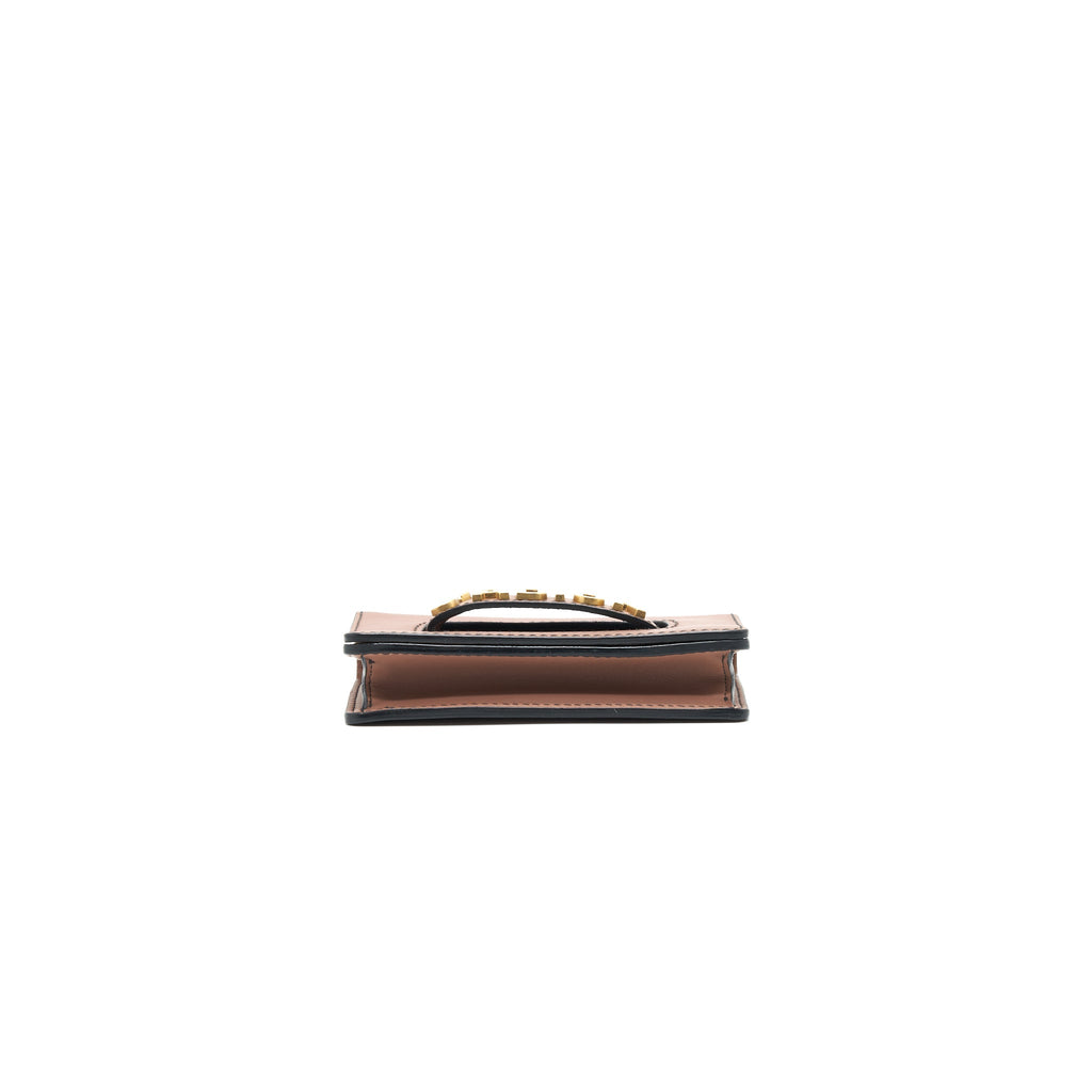DIOR J'A DIOR MINI WALLET ON CHAIN PINK BEIGE GHW