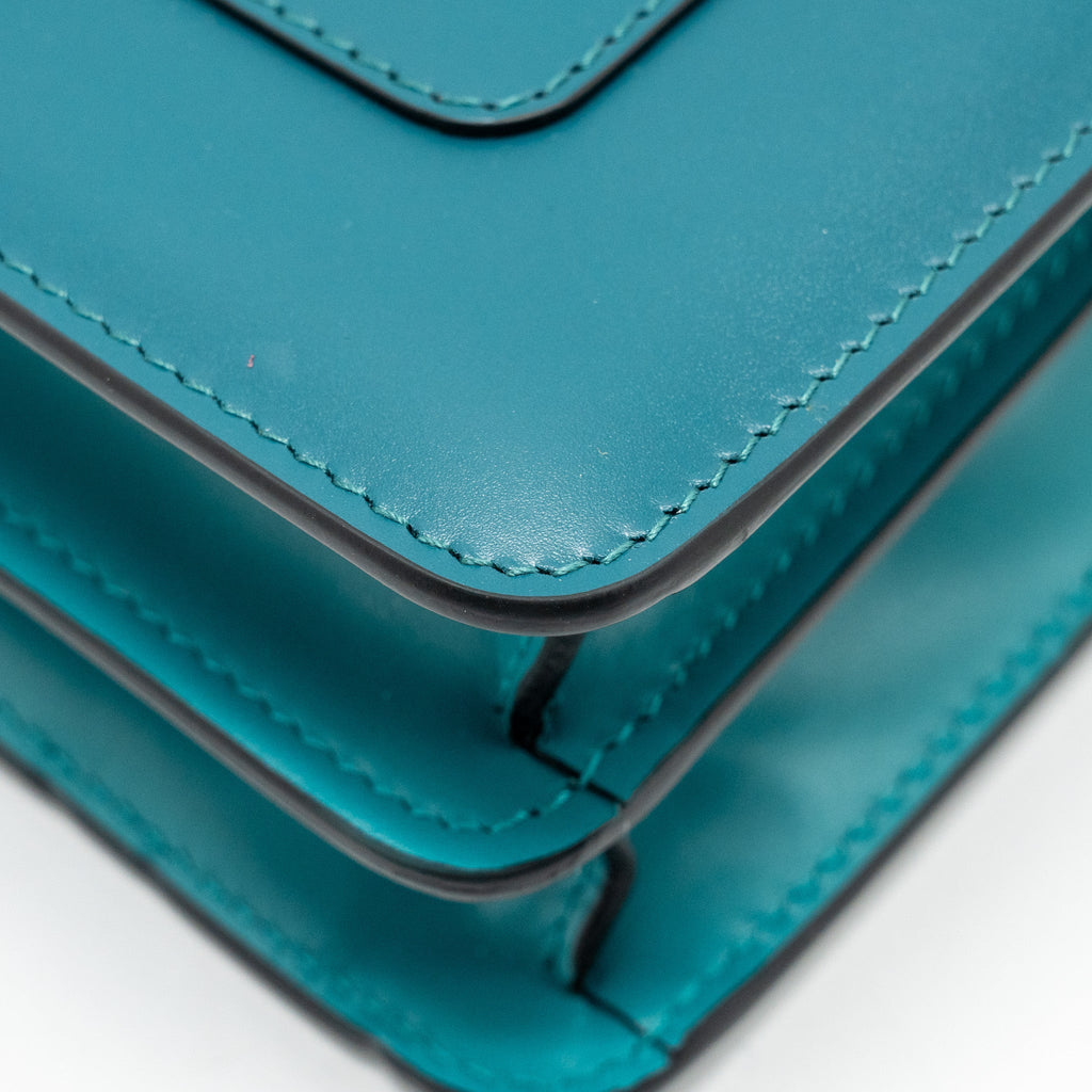 BVLGARI SERPENTI FOREVER BAG CALFSKIN GREEN LGHW