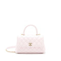 CHANEL 22P SMALL COCO HANDLE CAVIAR LIGHT PINK LGHW (MICROCHIP)