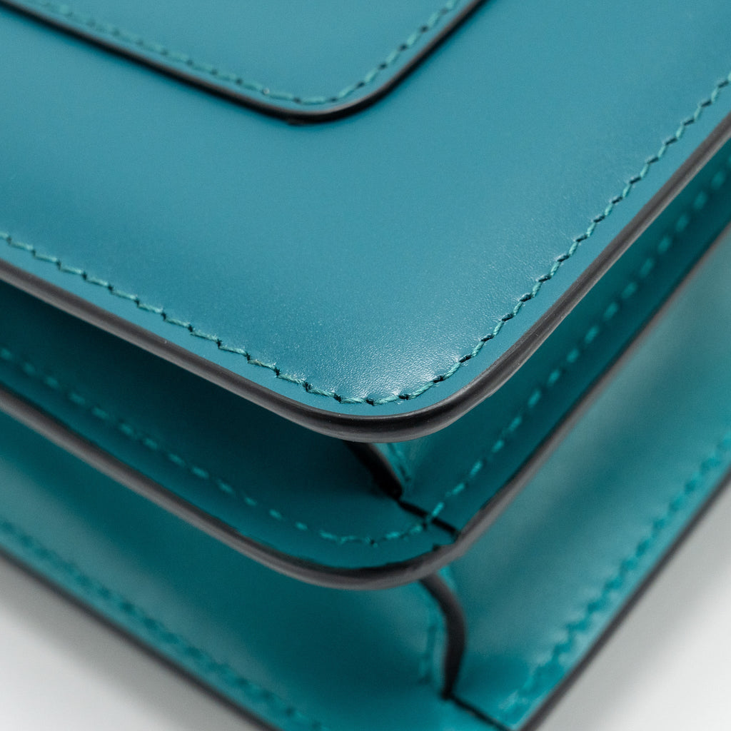 BVLGARI SERPENTI FOREVER BAG CALFSKIN GREEN LGHW