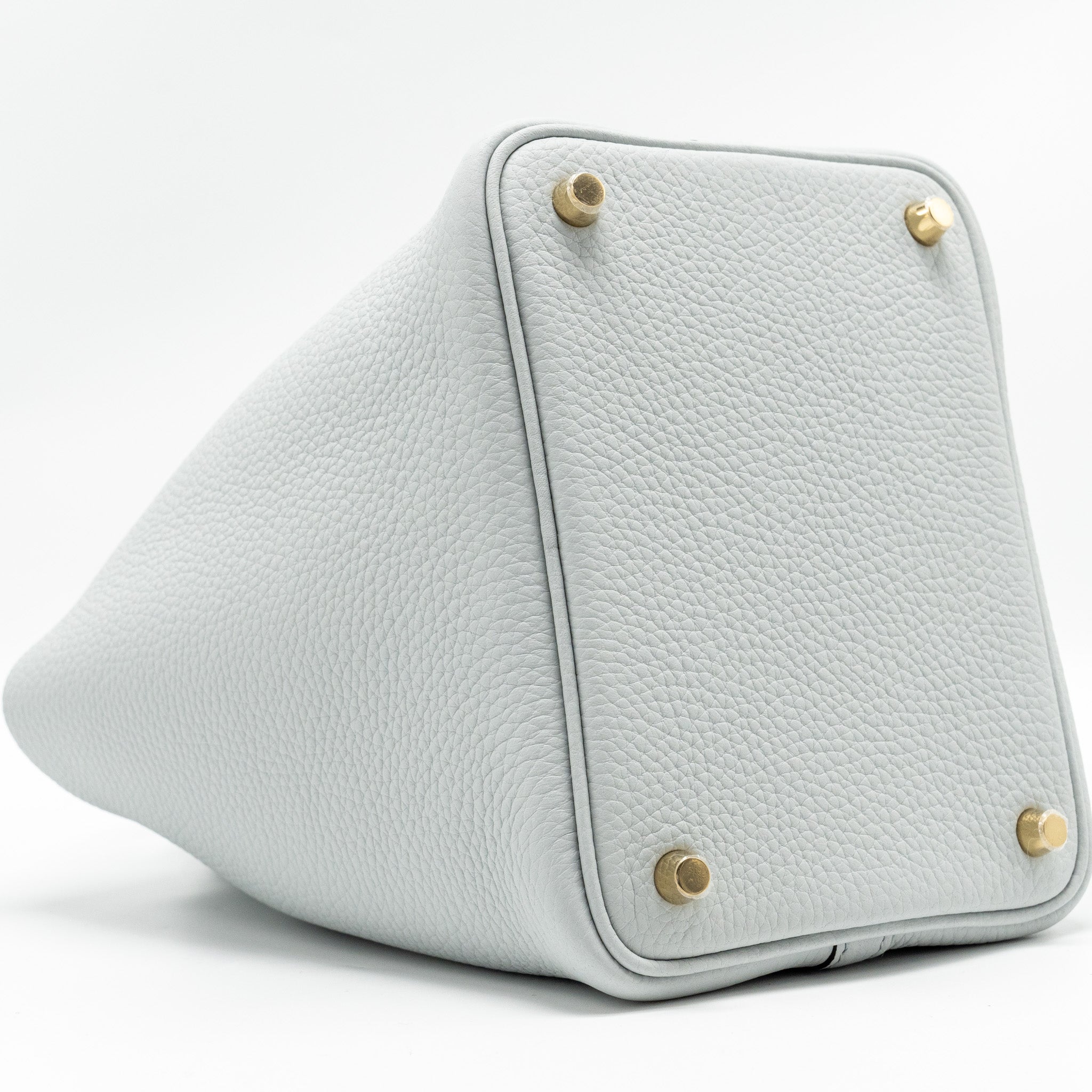 HERMES PICOTIN 18 LOCK BAG CLEMENCE BLEU PALE GHW