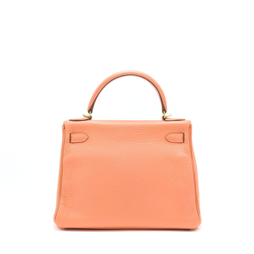HERMES KELLY 28 CLEMENCE 5L CREVETTE GHW