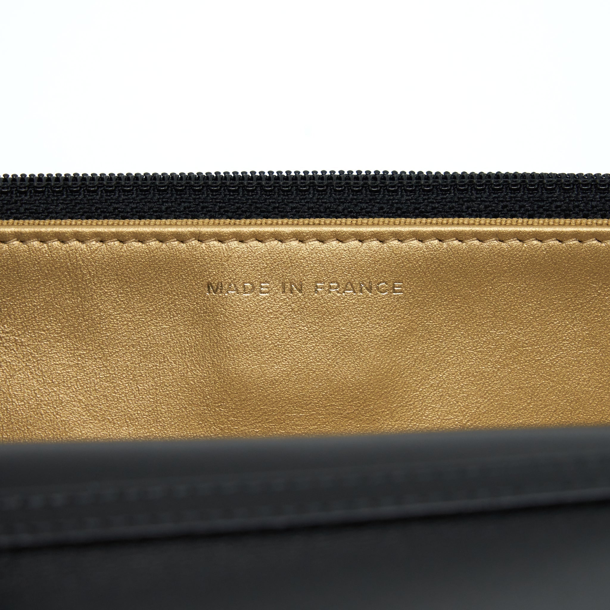 CHANEL PEARL CRUSH WALLET ON CHAIN LAMBSKIN BLACK GHW (MICROCHIP)