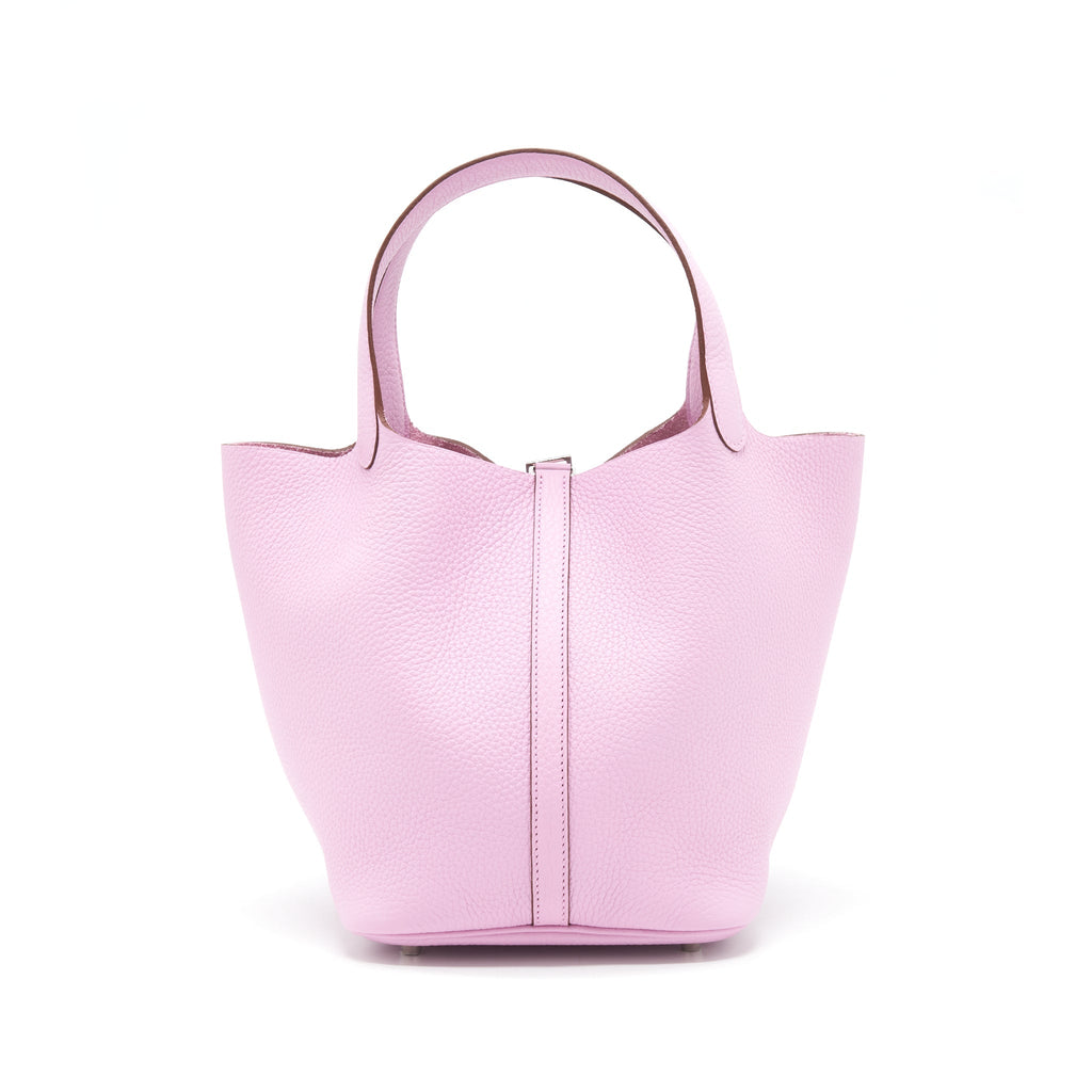 HERMES PICOTIN 22 LOCK BAG CLEMENCE MAUVE SYLVESTRE SHW