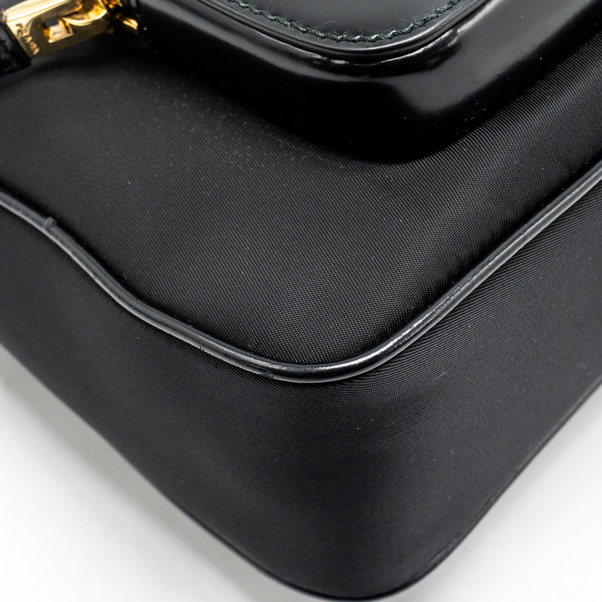 PRADA RE-NYLON MINI BAG NYLON/ CALFSKIN BLACK GHW
