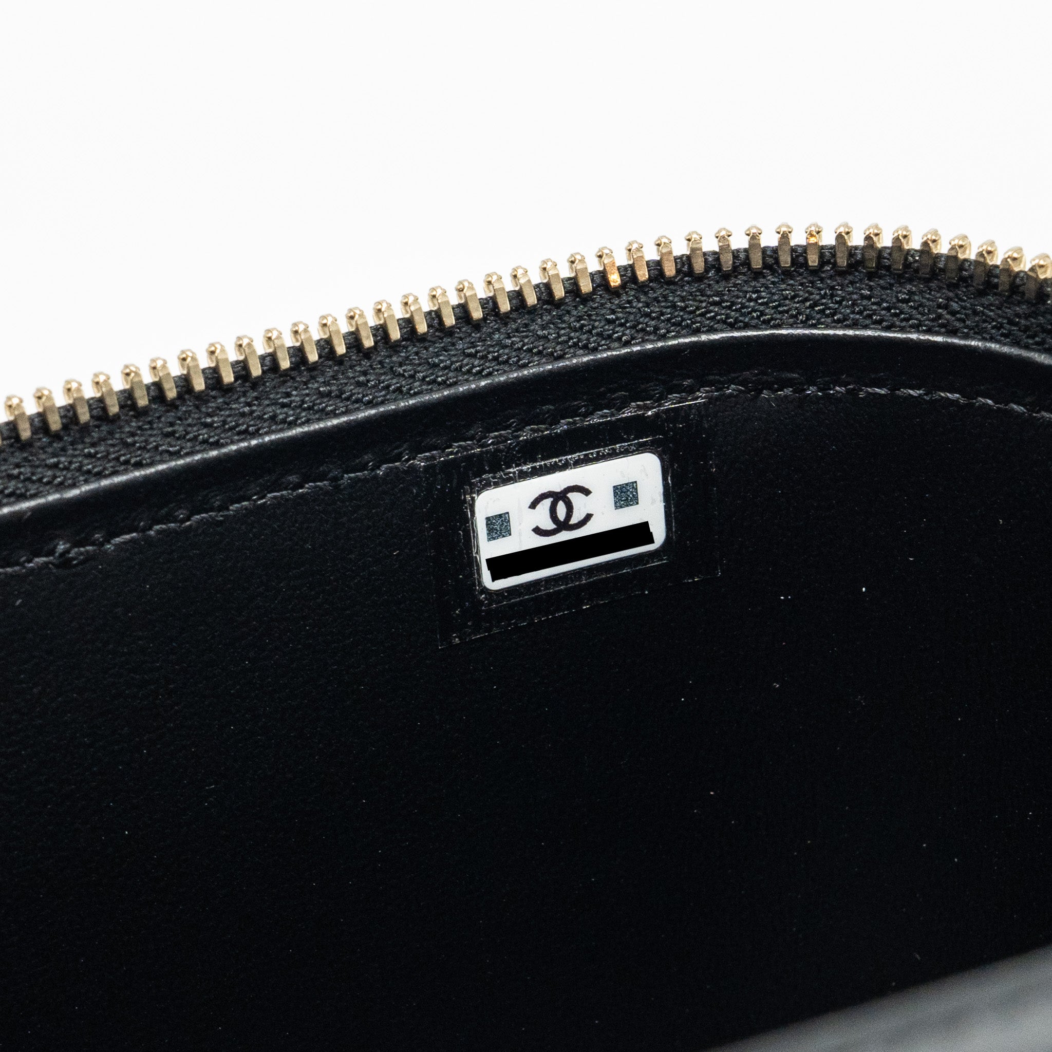 CHANEL TOP HANDLE LONG VANITY CASE LAMBSKIN BLACK LGHW (MICROCHIP)