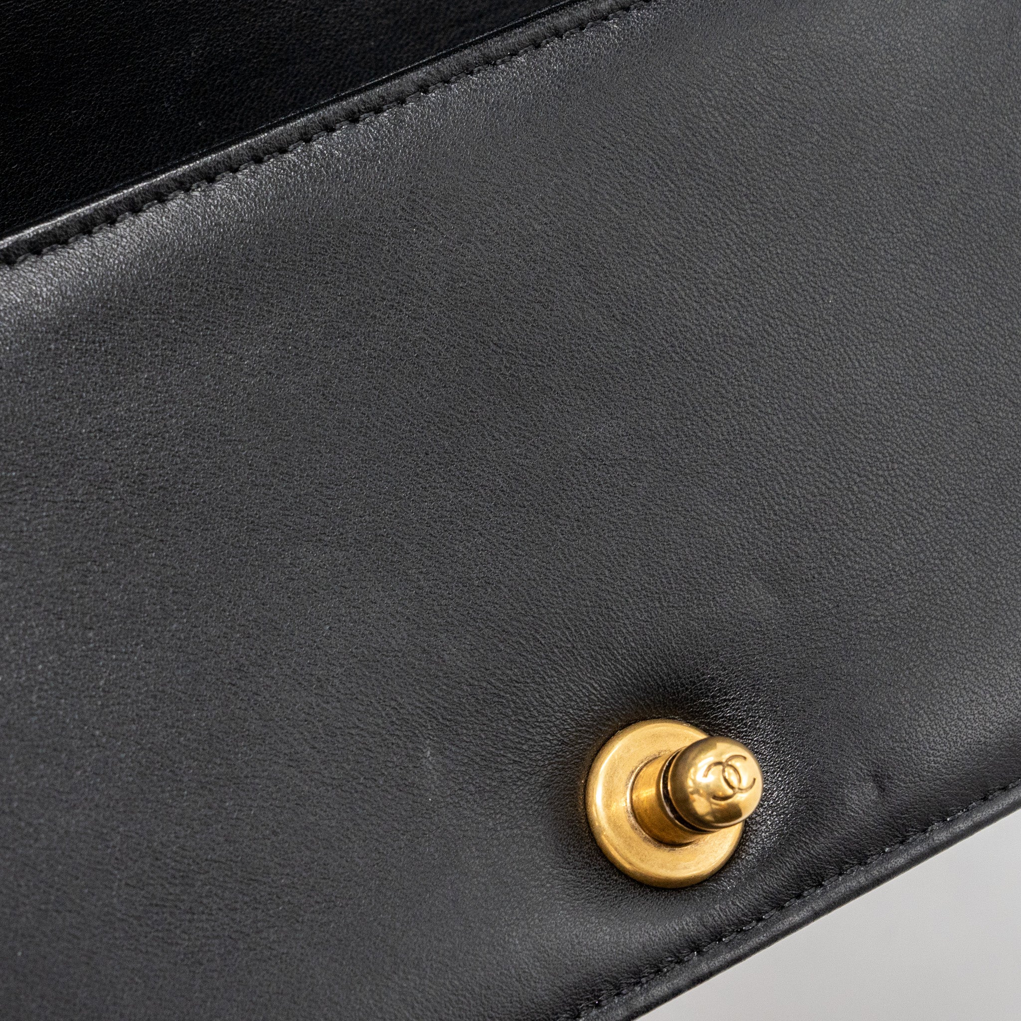 CHANEL SMALL BOY BAG RABBIT HAIR LIMITED EDITION LAMBSKIN BLACK GHW