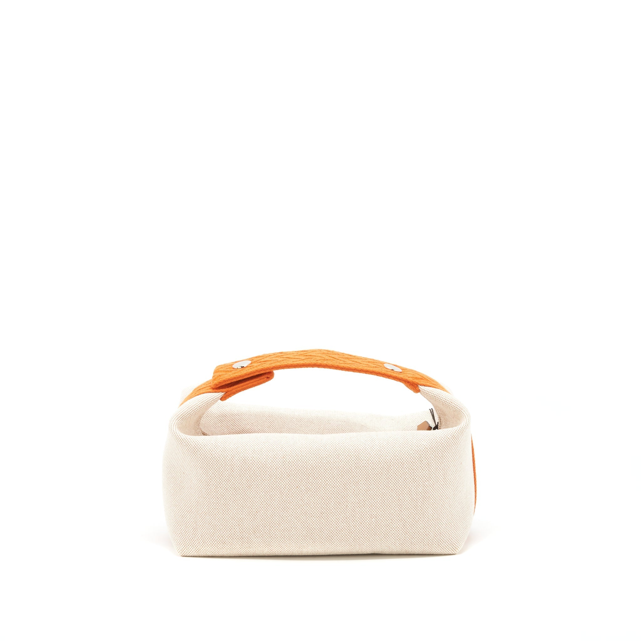 HERMES TROUSSE DE TOILETTE BRIDE A BRAC PETIT MODELE BEIGE/ORANGE