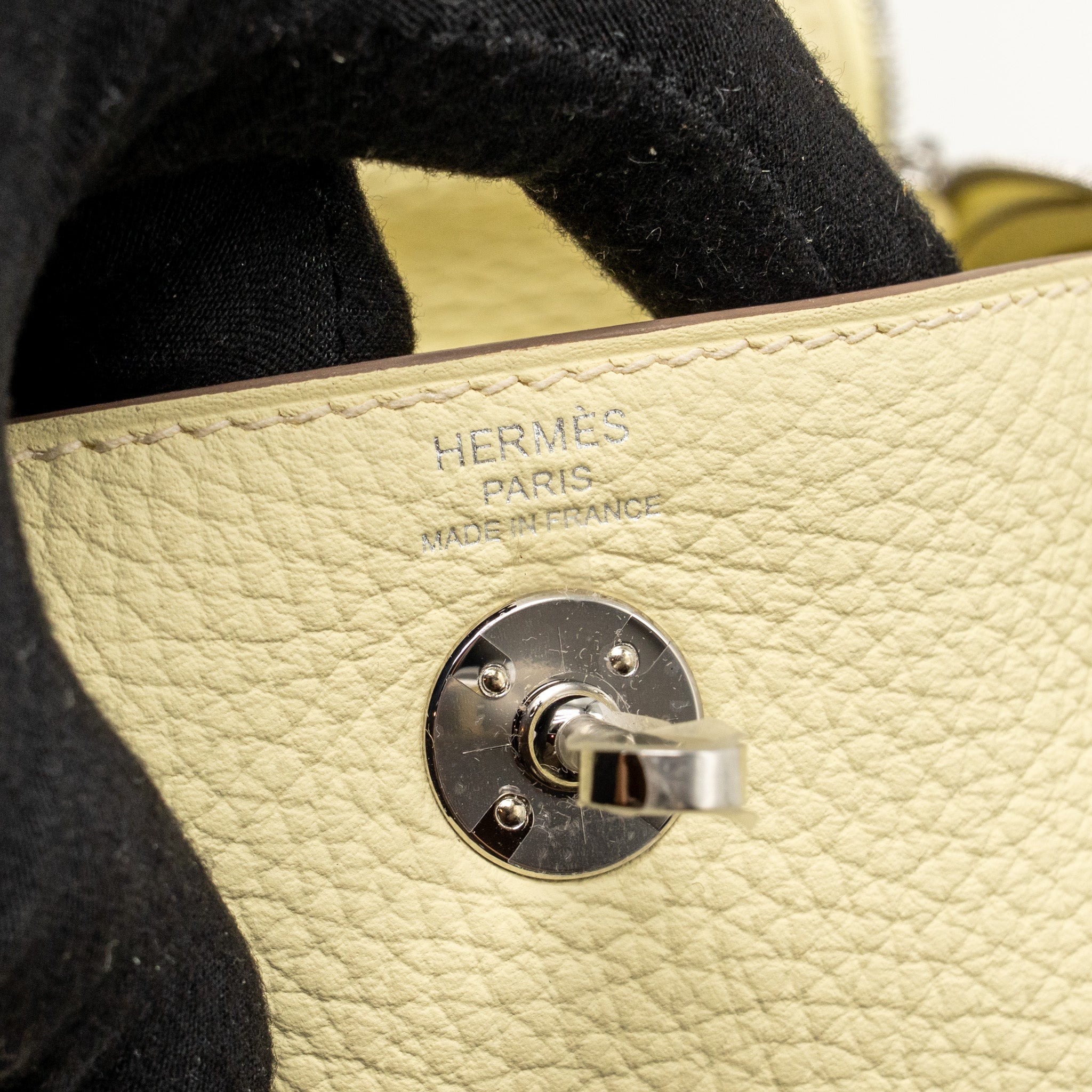 HERMES MINI LINDY II CLEMENCE JAUNE MILTON SHW