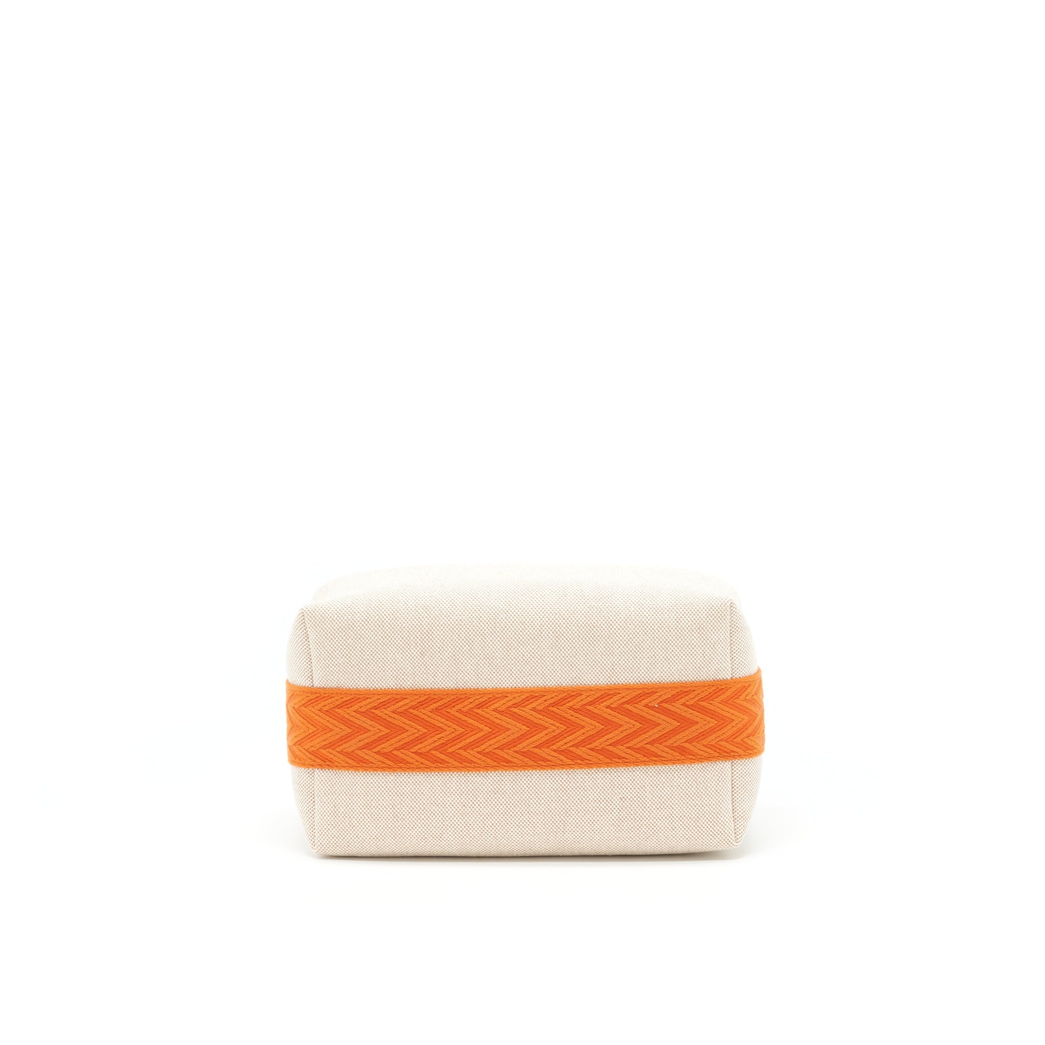 HERMES TROUSSE DE TOILETTE BRIDE A BRAC PETIT MODELE BEIGE/ORANGE