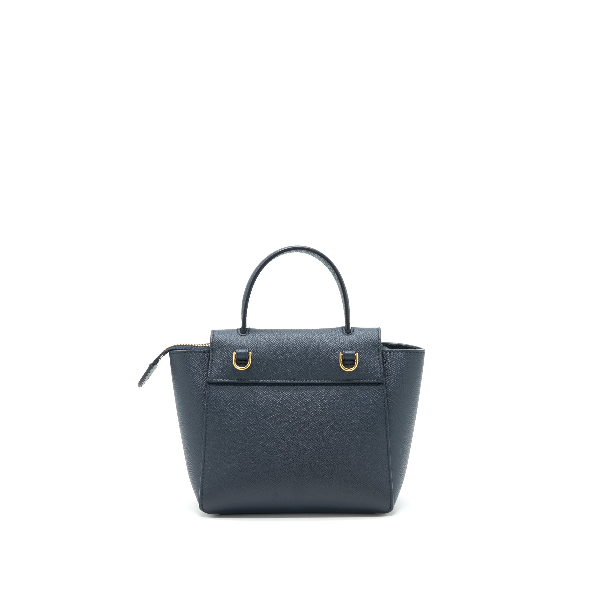 CELINE PICO BELT BAG GRAINED CALFSKIN NAVY GHW