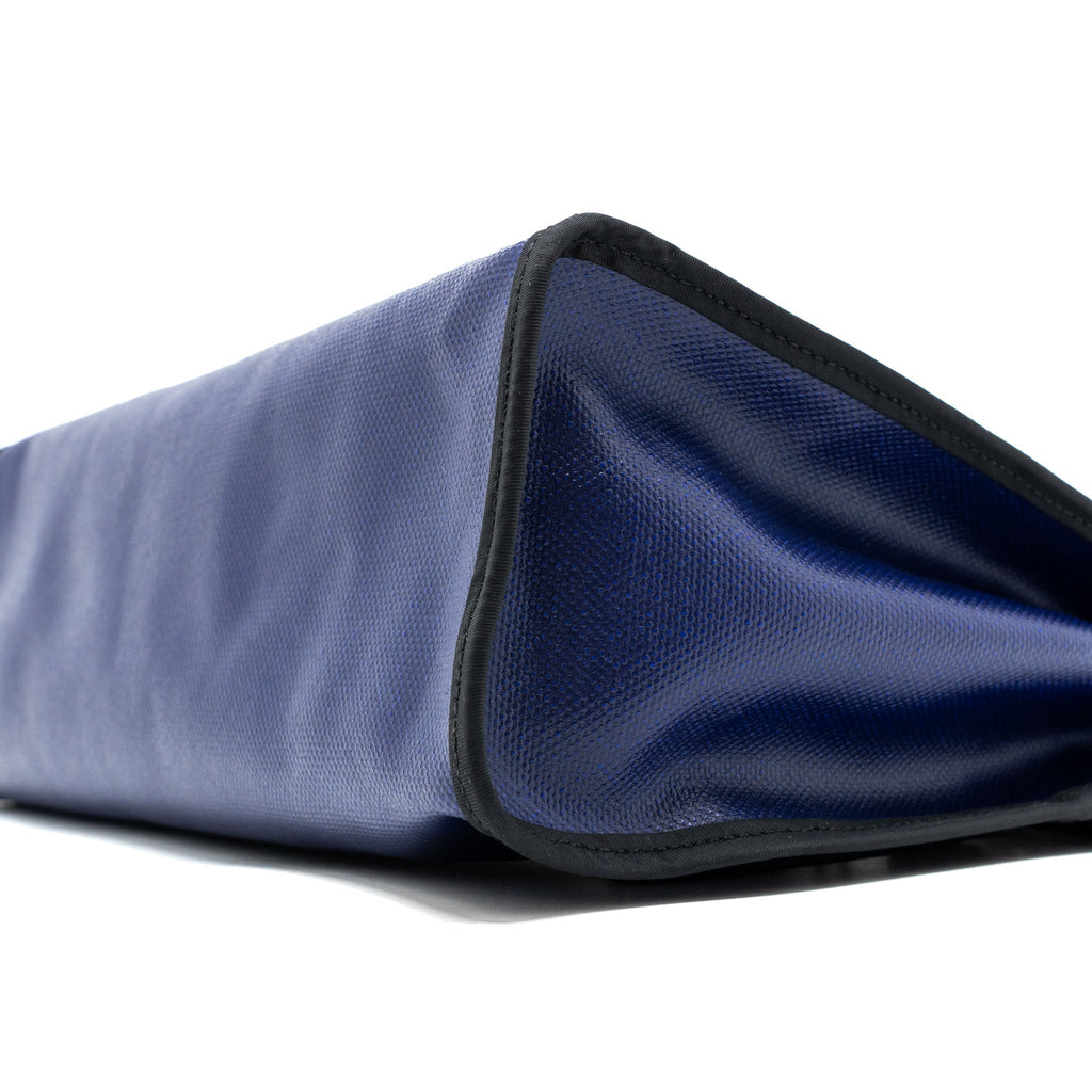 HERMES HERBAG 31 ZIP BAG TOLIE H BERLINE CANVAS/VACHE HUNTER BLUE ENCRE/BLACK SHW