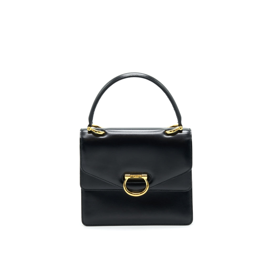 CELINE VINTAGE TOP HANDLE FLAP BAG