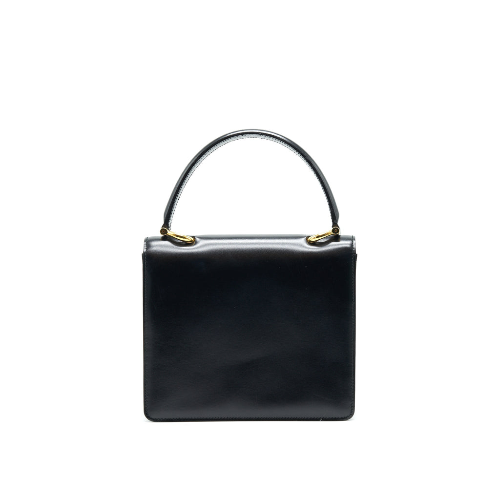 CELINE VINTAGE TOP HANDLE FLAP BAG