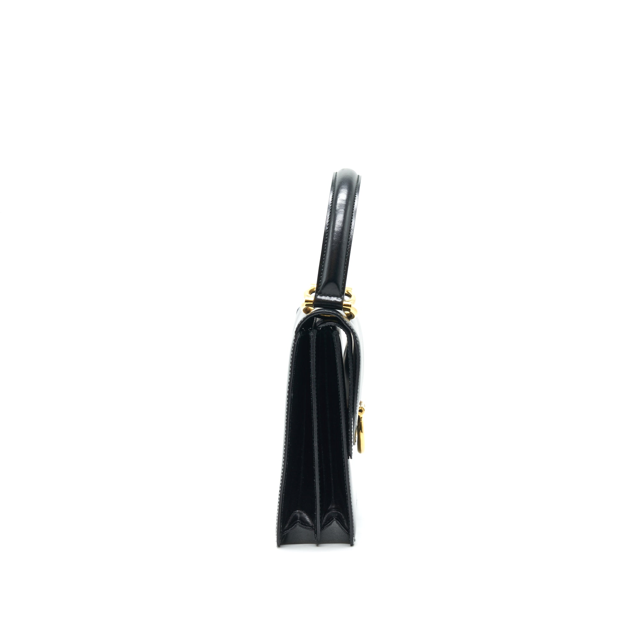 CELINE VINTAGE TOP HANDLE FLAP BAG