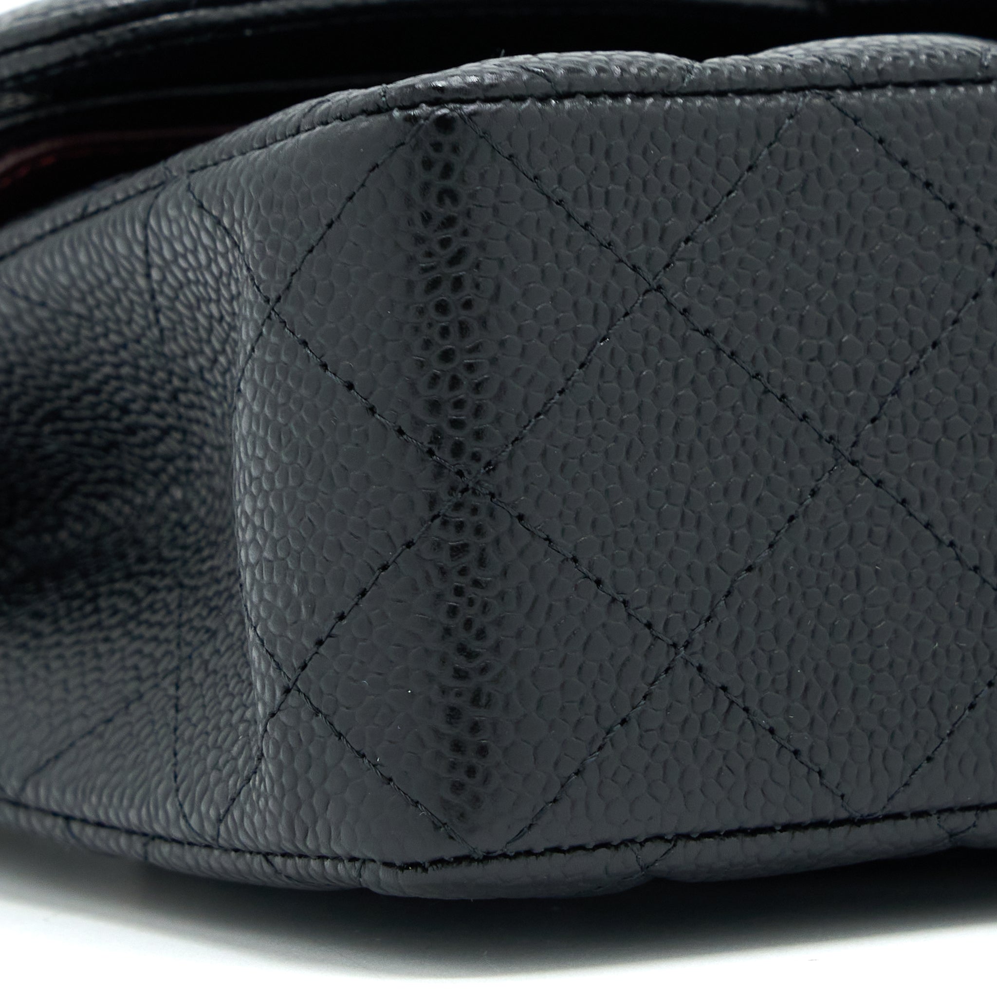 CHANEL SMALL CLASSIC DOUBLE FLAP BAG CAVIAR BLACK GHW (MICROCHIP)