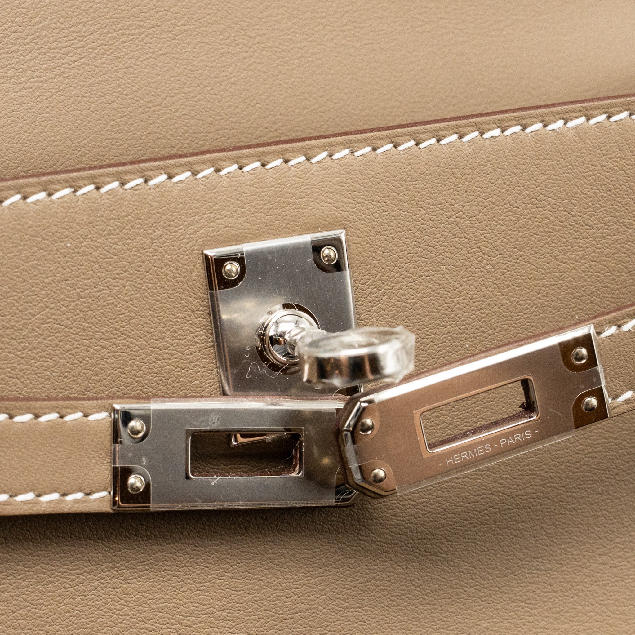 HERMES KELLY POCHETTE SWIFT ETOUPE SHW