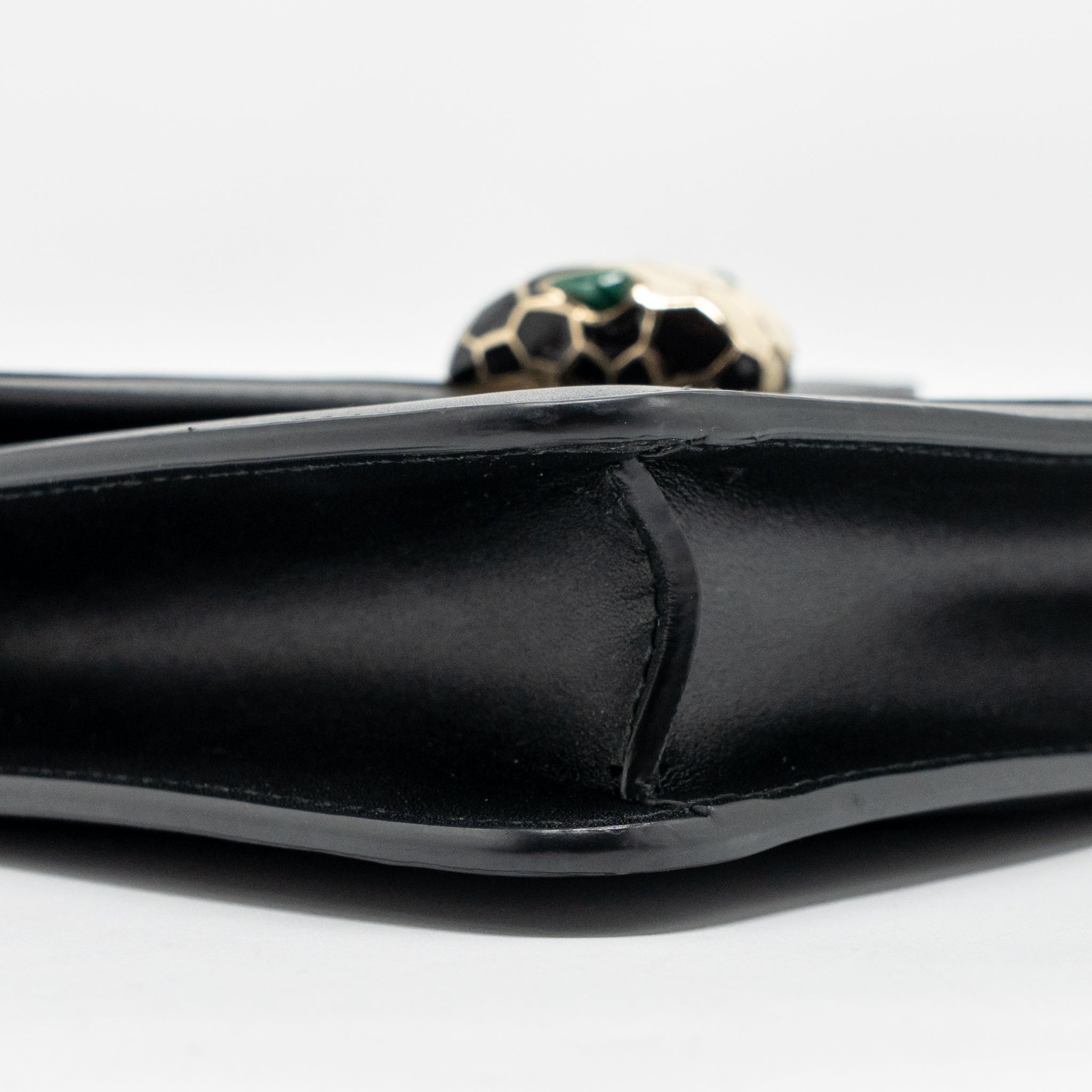 BVLGARI SERPENTI FOREVER CROSSBODY BAG CALFSKIN BLACK LGHW