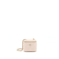 CHANEL MINI VANITY CASE WITH CHAIN CAVIAR LIGHT BEIGE LGHW