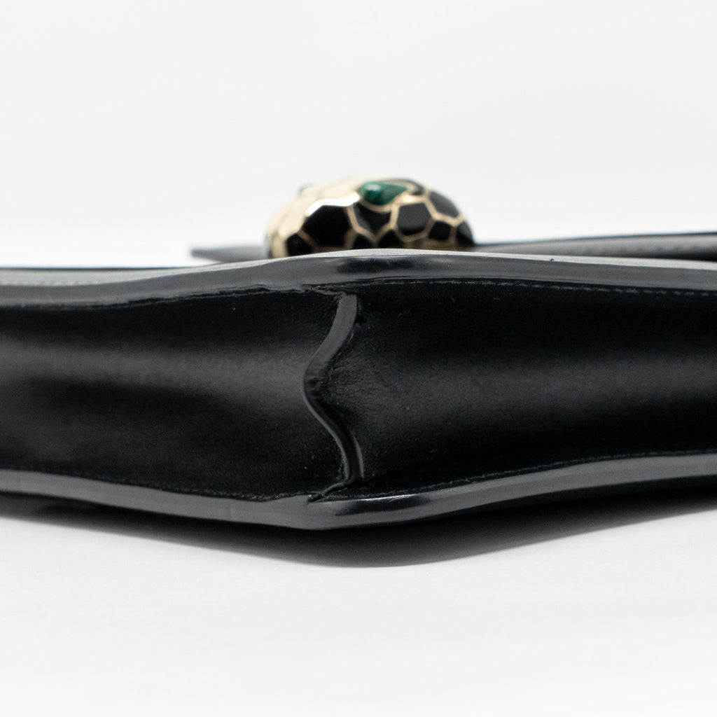 BVLGARI SERPENTI FOREVER CROSSBODY BAG CALFSKIN BLACK LGHW