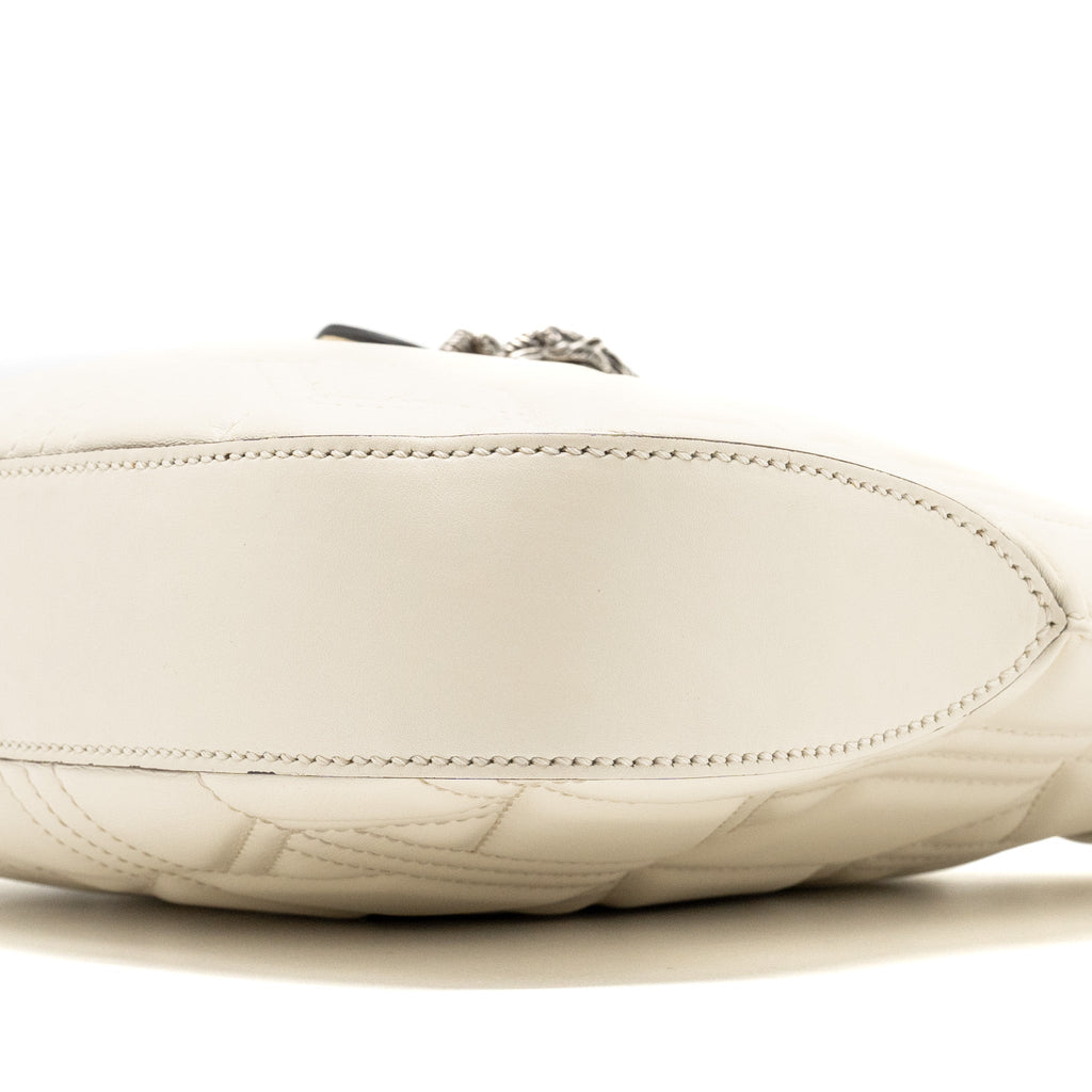 GUCCI DIONYSUS HOBO SHOULDER BAG CALFSKIN WHITE SHW