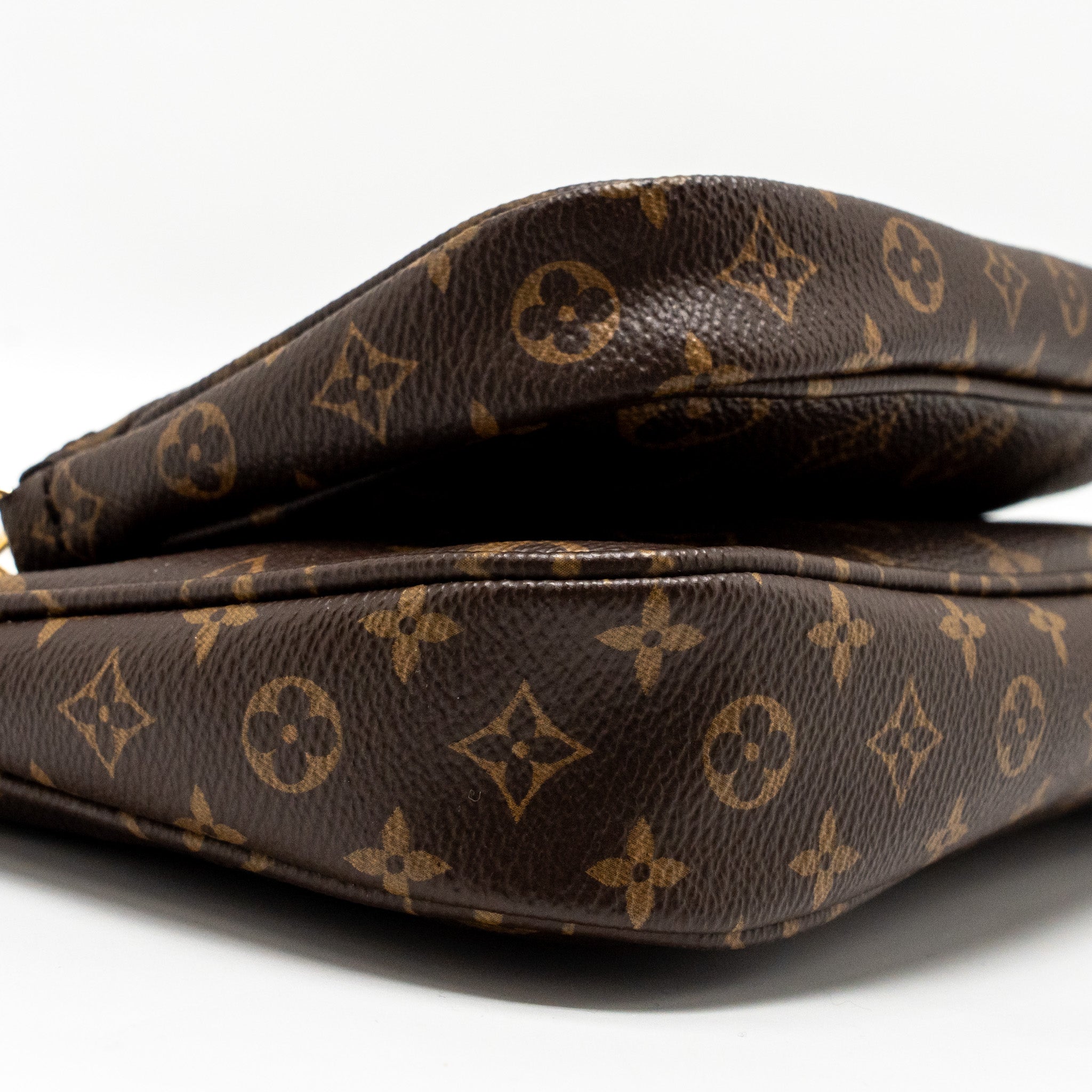 LOUIS VUITTON MULTI POCHETTE ACCESSORIES KHAKI STRAP MONOGRAM CANVAS GHW