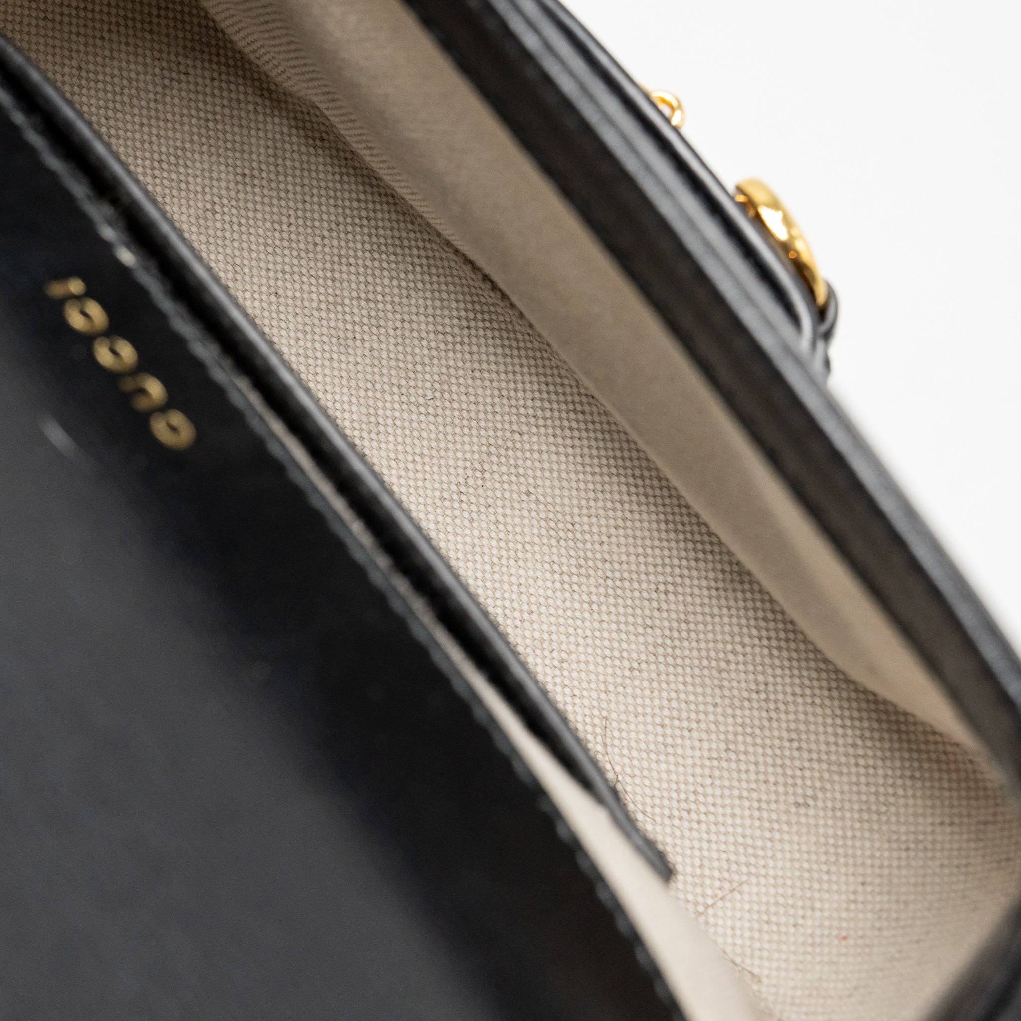 GUCCI HORSEBIT 1955 SMALL SHOULDER BAG CALFSKIN BLACK GHW