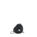 CHANEL 22S SMALL HEART BAG LAMBSKIN BLACK LGHW