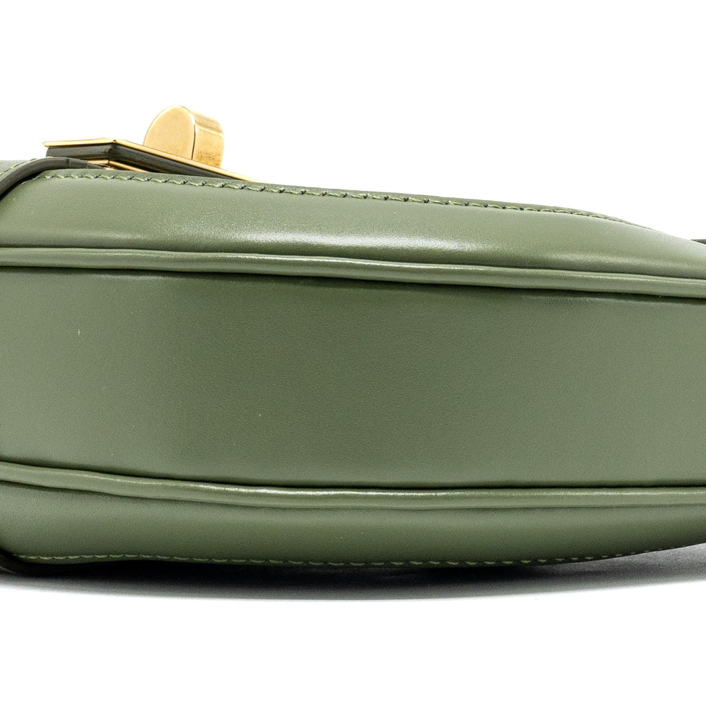 CELINE SMALL BESACE BAG CALFSKIN LIGHT KHAKI GHW