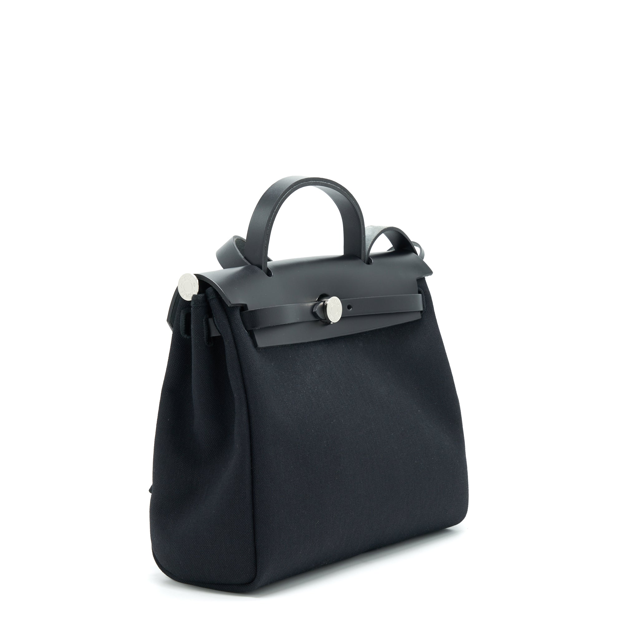 HERMES HERBAG ZIP 31 RETOUR BAG BLACK SHW