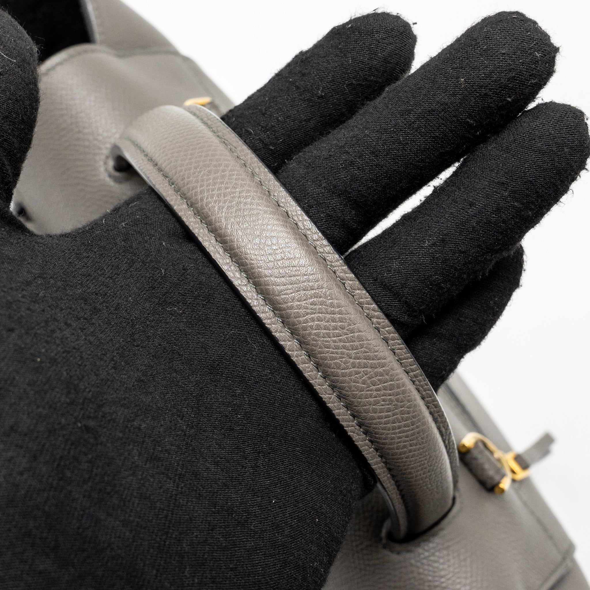 CELINE MICRO BELT BAG CALFSKIN GREY GHW