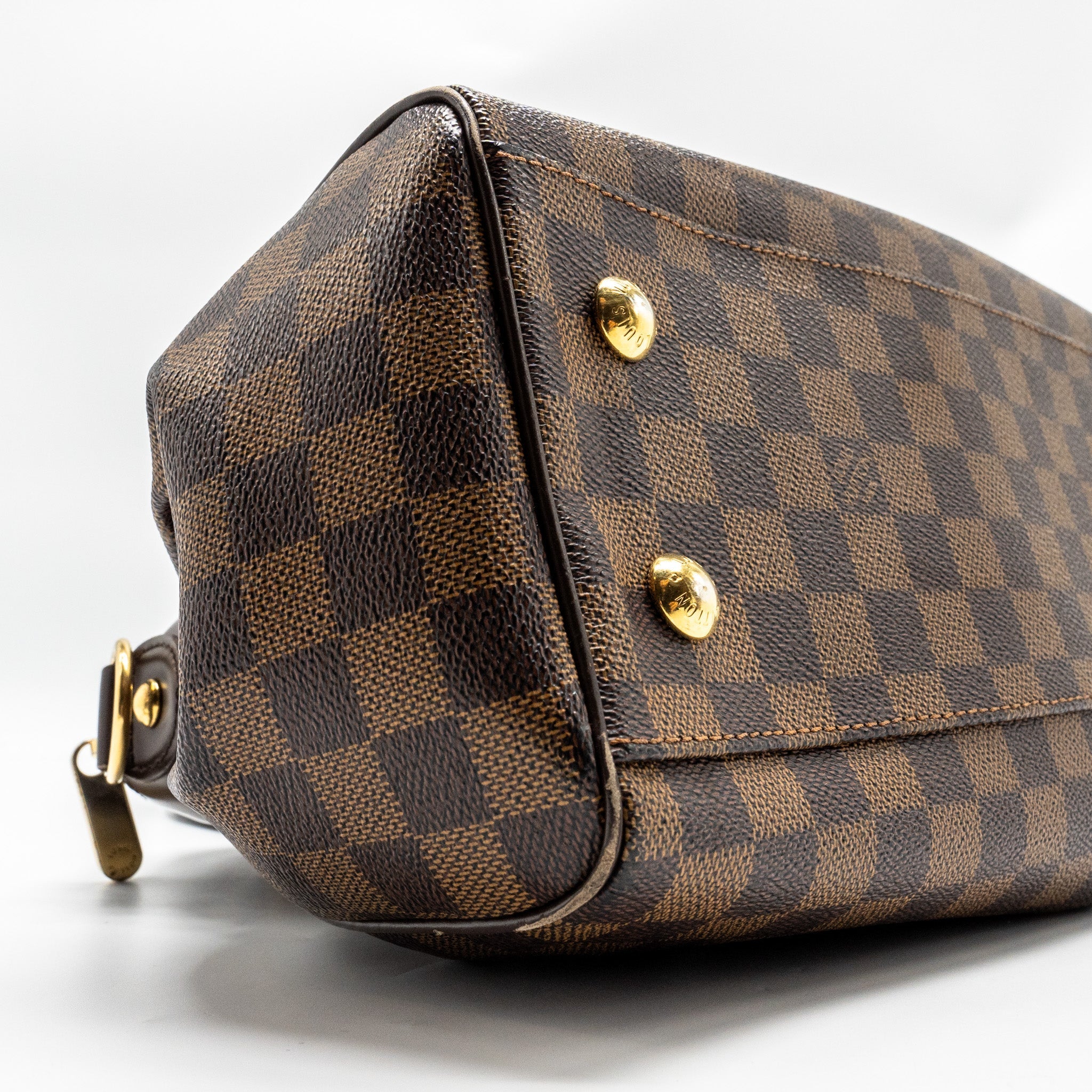 LOUIS VUITTON TREVI TOTE BAG DAMIER EBENE CANVAS GHW